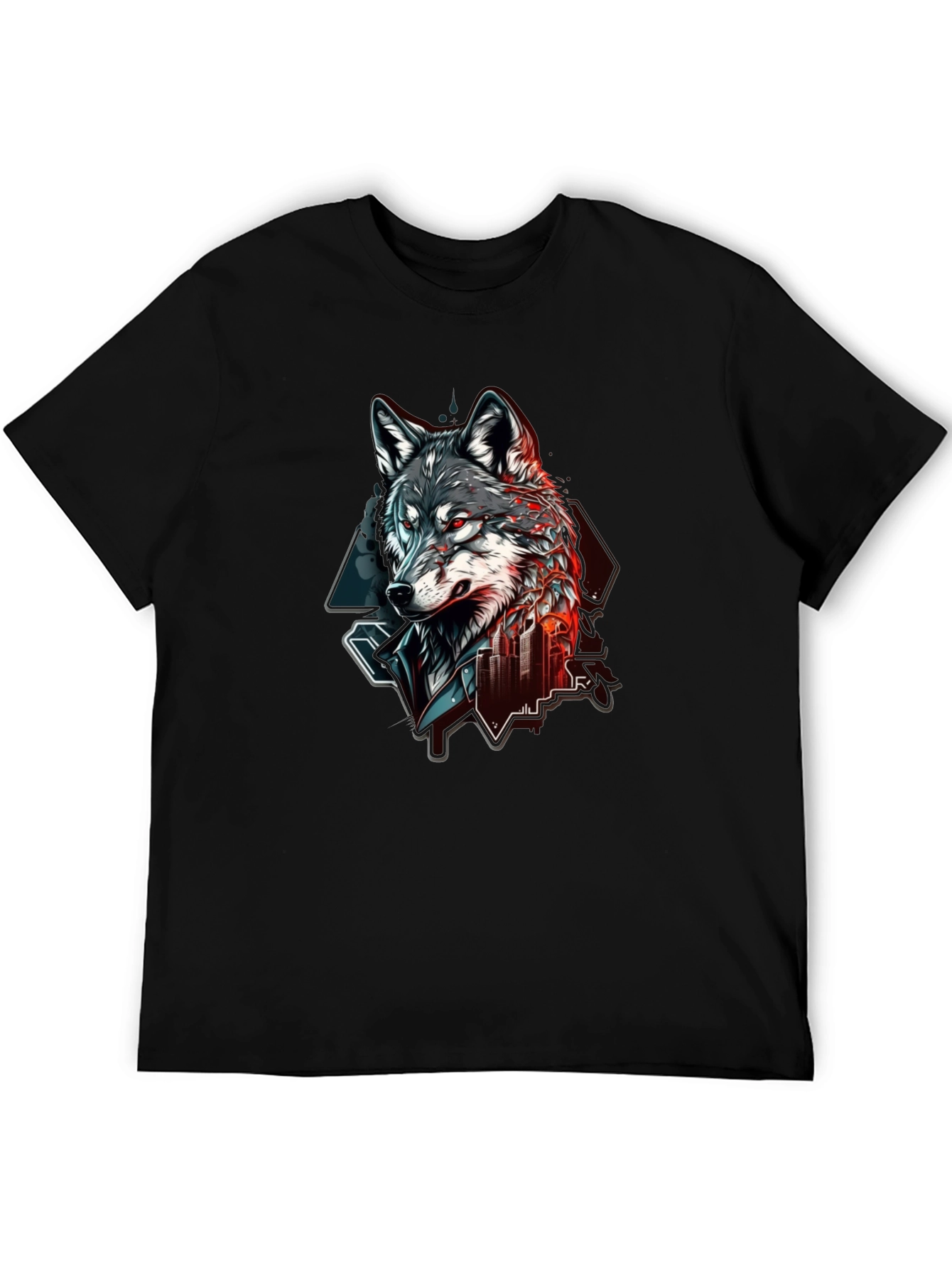 Urban Wolf Graphic Tee - Bold Streetwear Style