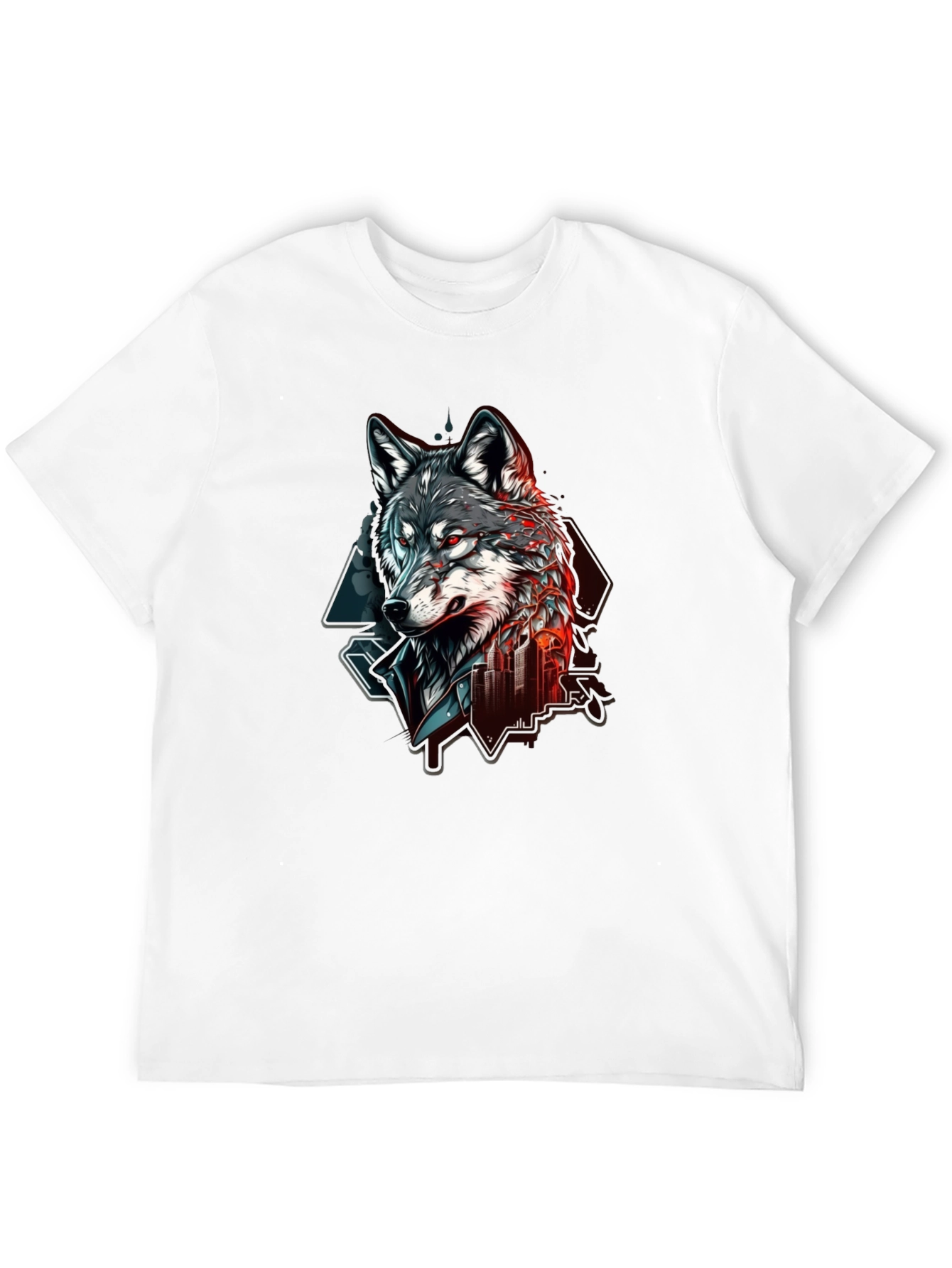 Urban Wolf Graphic Tee - Bold Streetwear Style