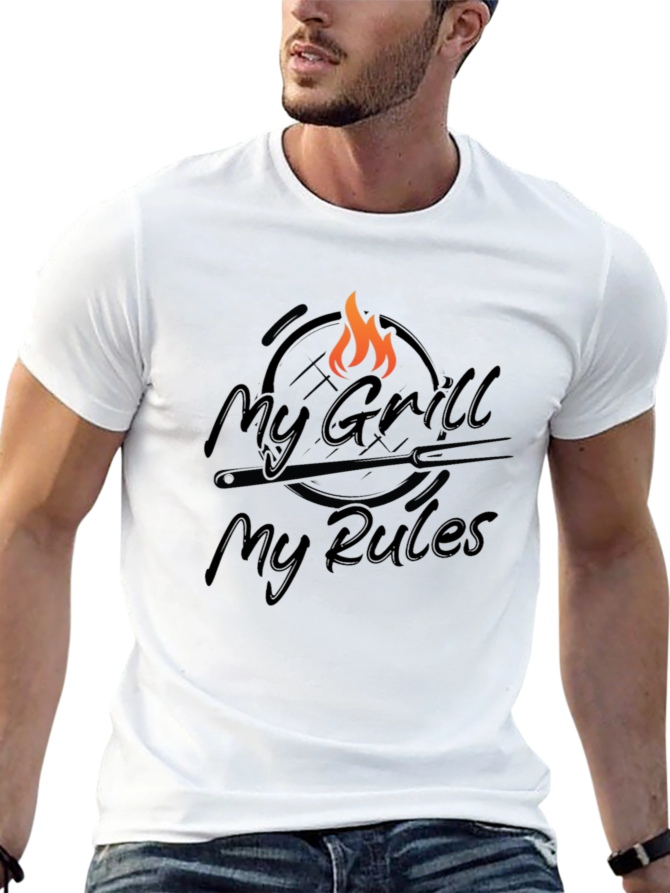 My Grill My Rules T-Shirt - BBQ Master Apparel