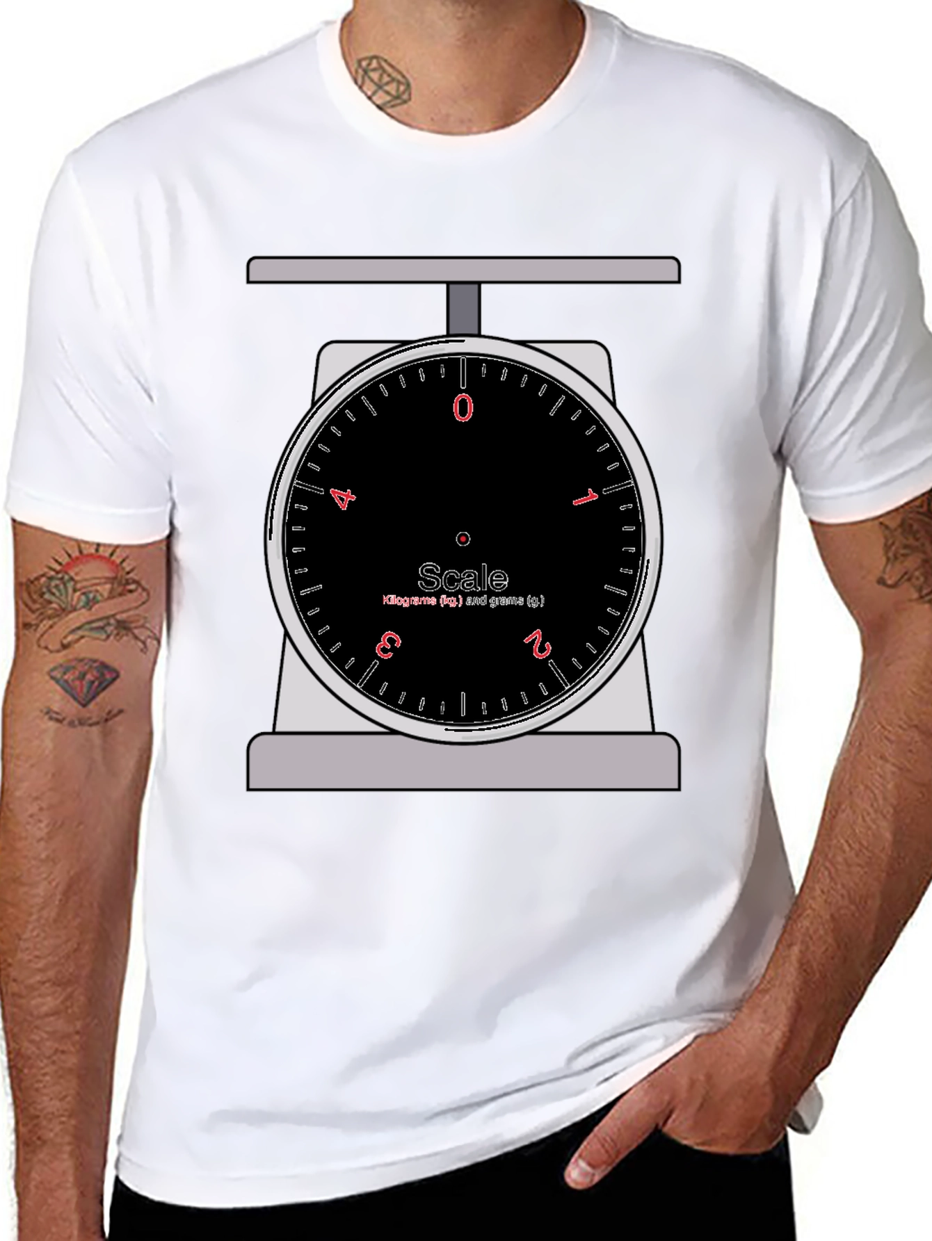Kitchen Scale Graphic Tee - Weigh Your Options!