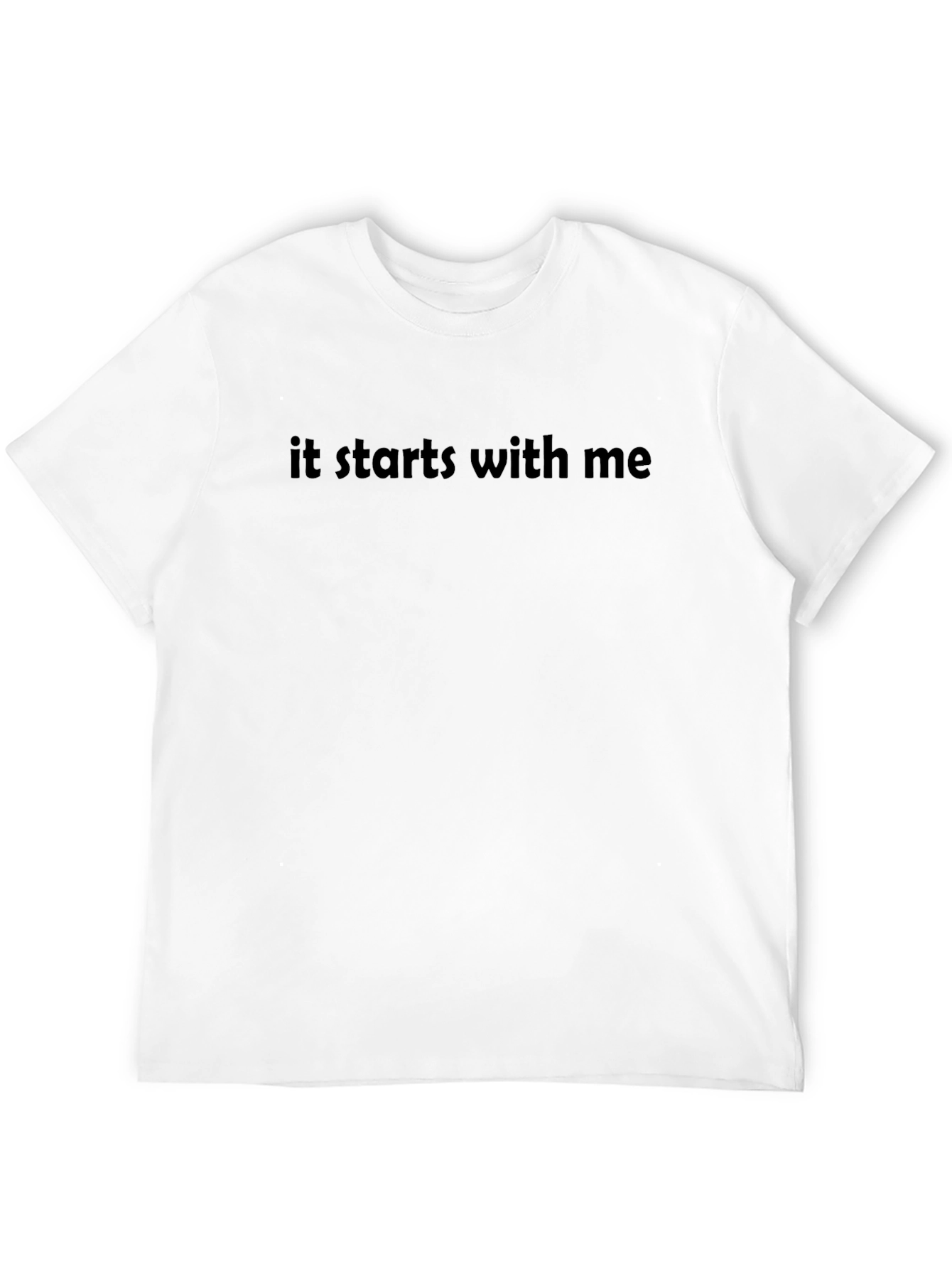 It Starts With Me Graphic T-Shirt - Black