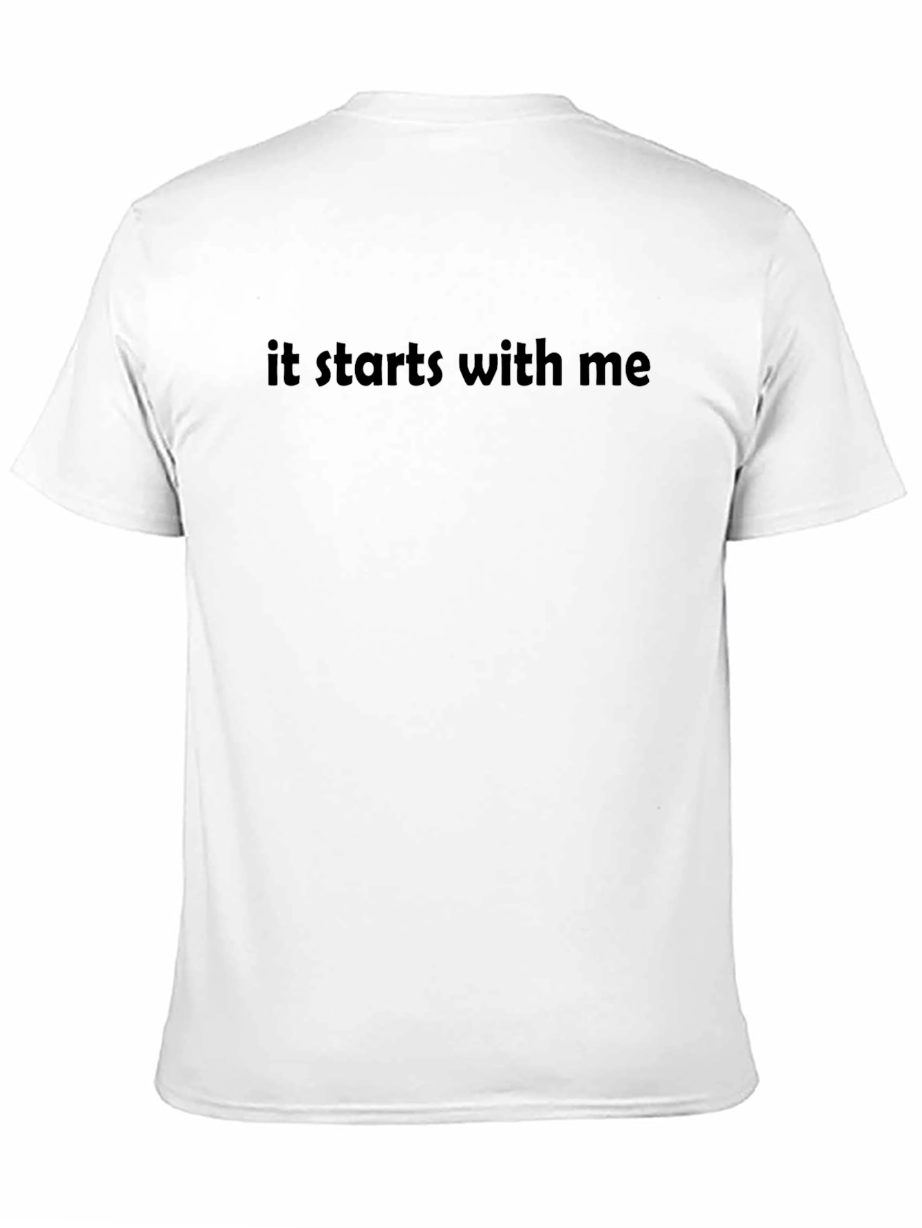 It Starts With Me Graphic T-Shirt - Black