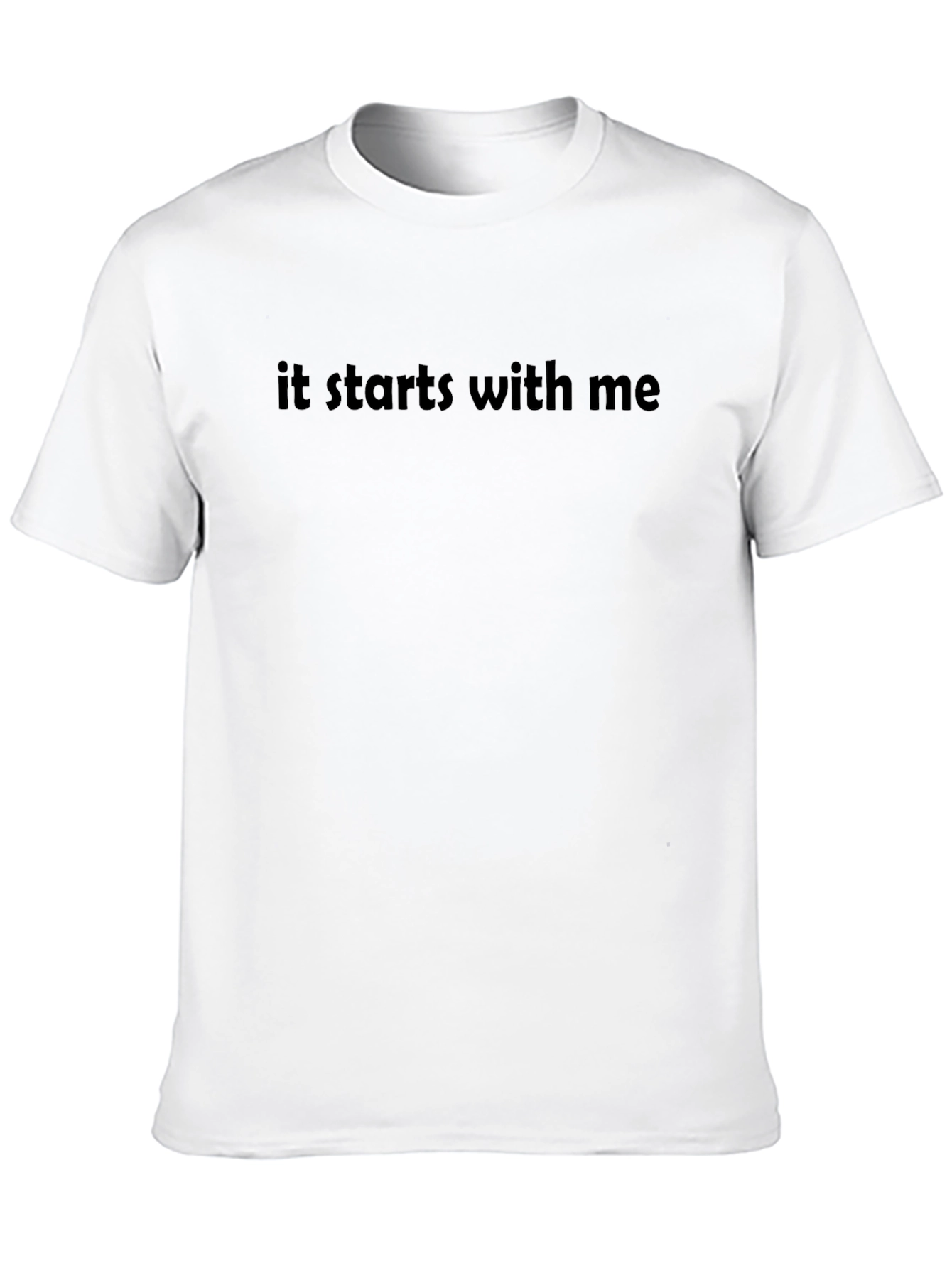 It Starts With Me Graphic T-Shirt - Black