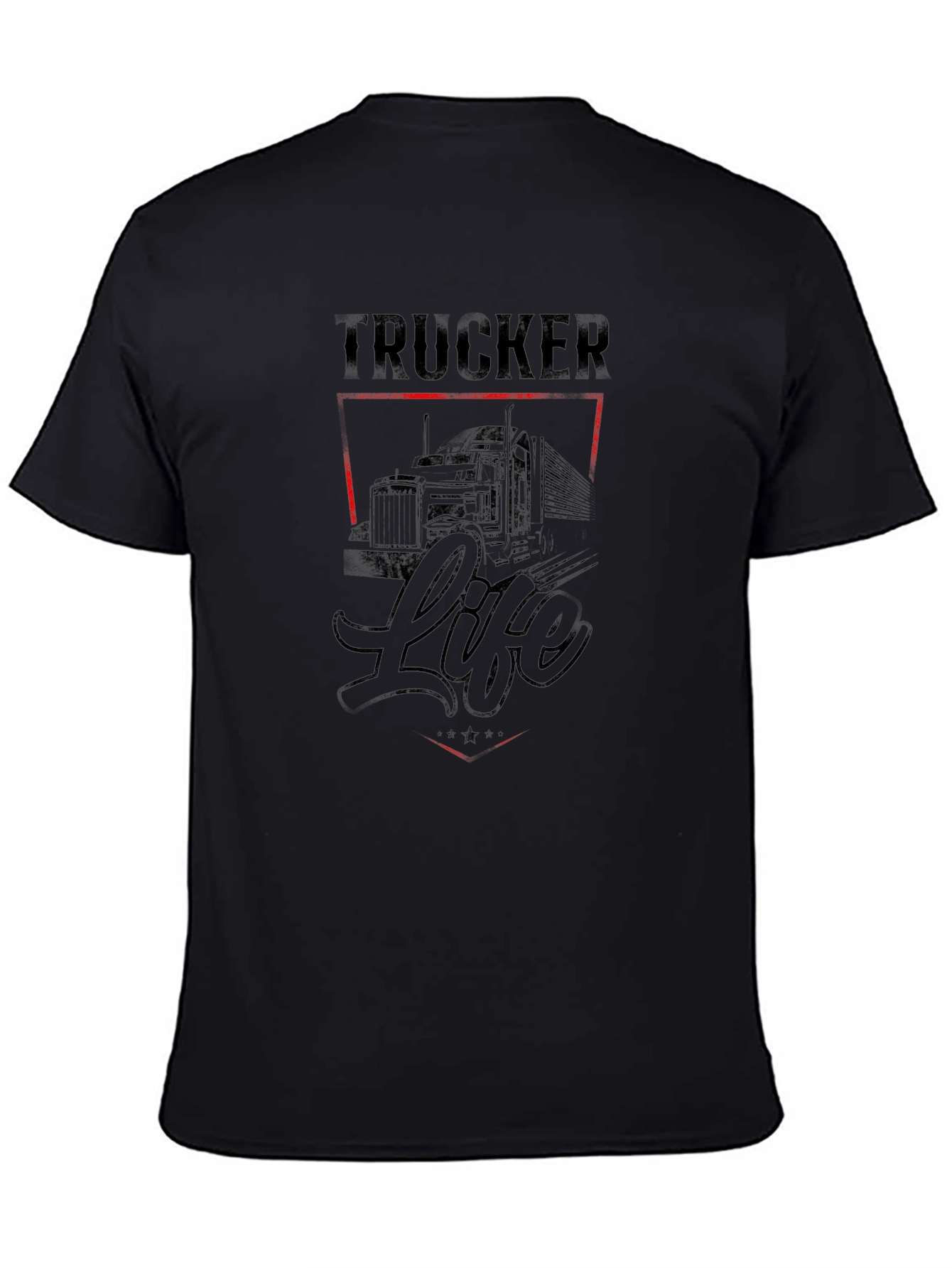 Trucker Life Graphic T-Shirt