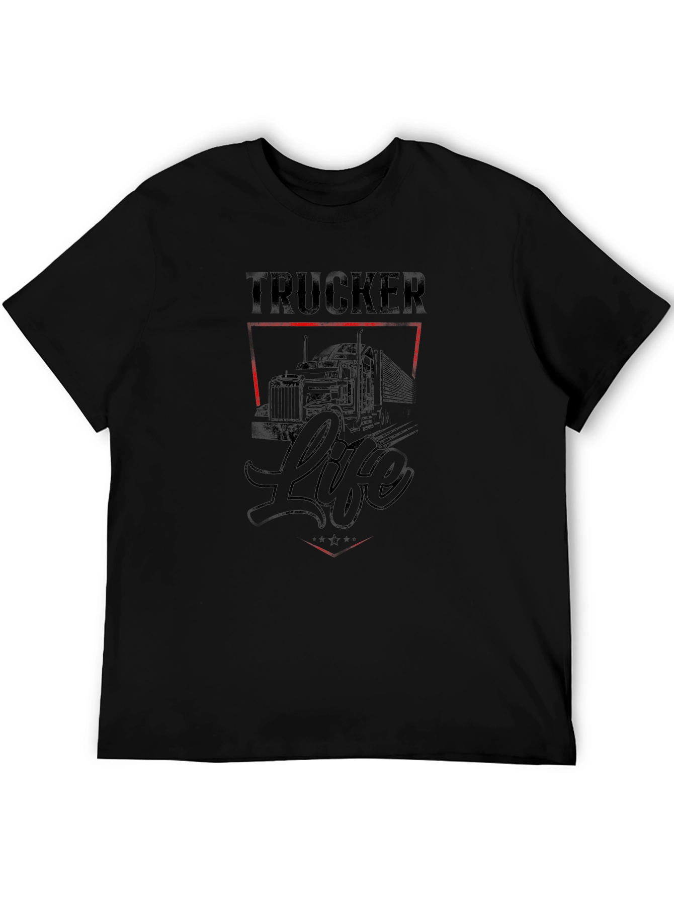 Trucker Life Graphic T-Shirt