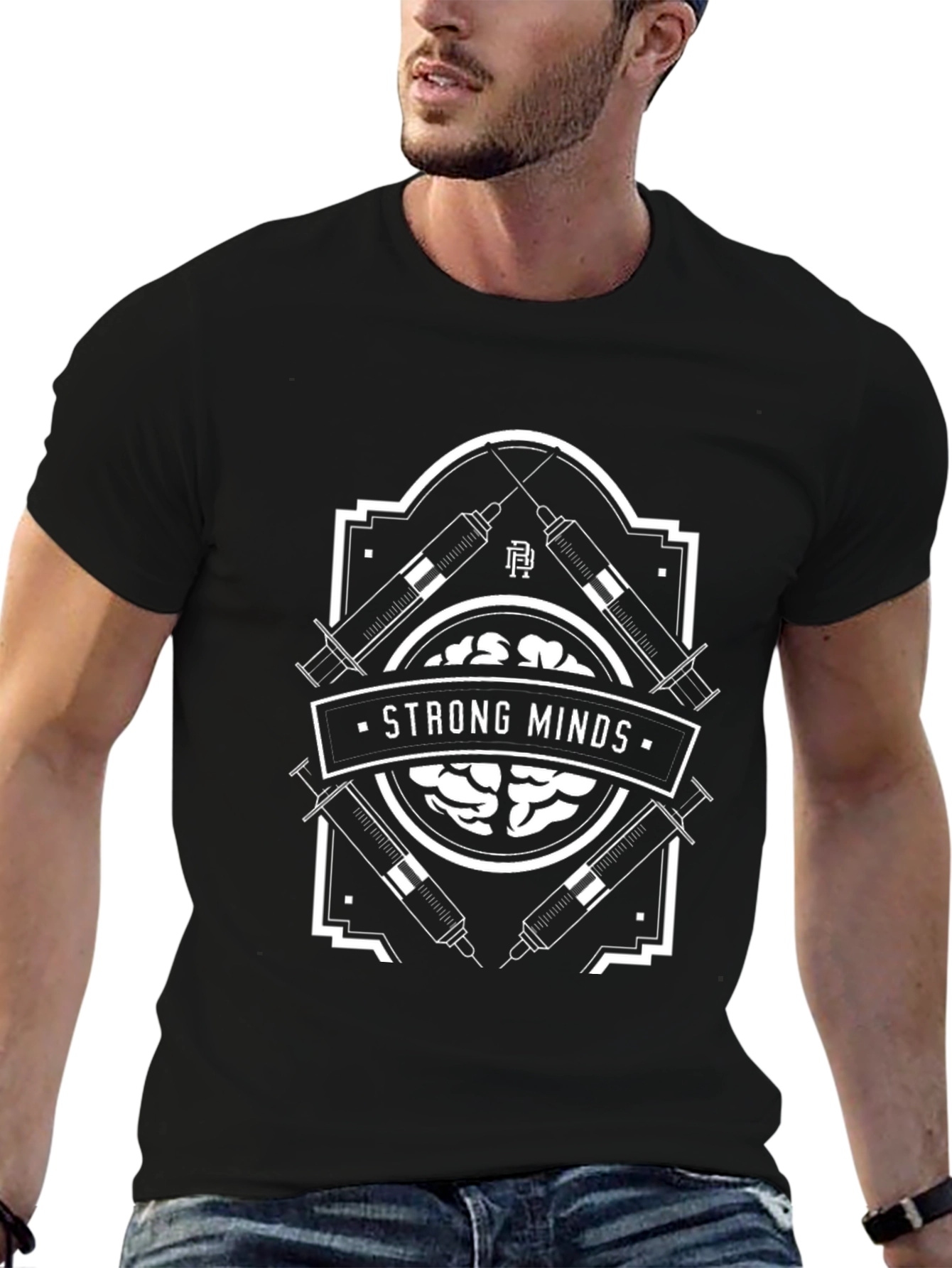 Strong Minds Graphic Tee - Black