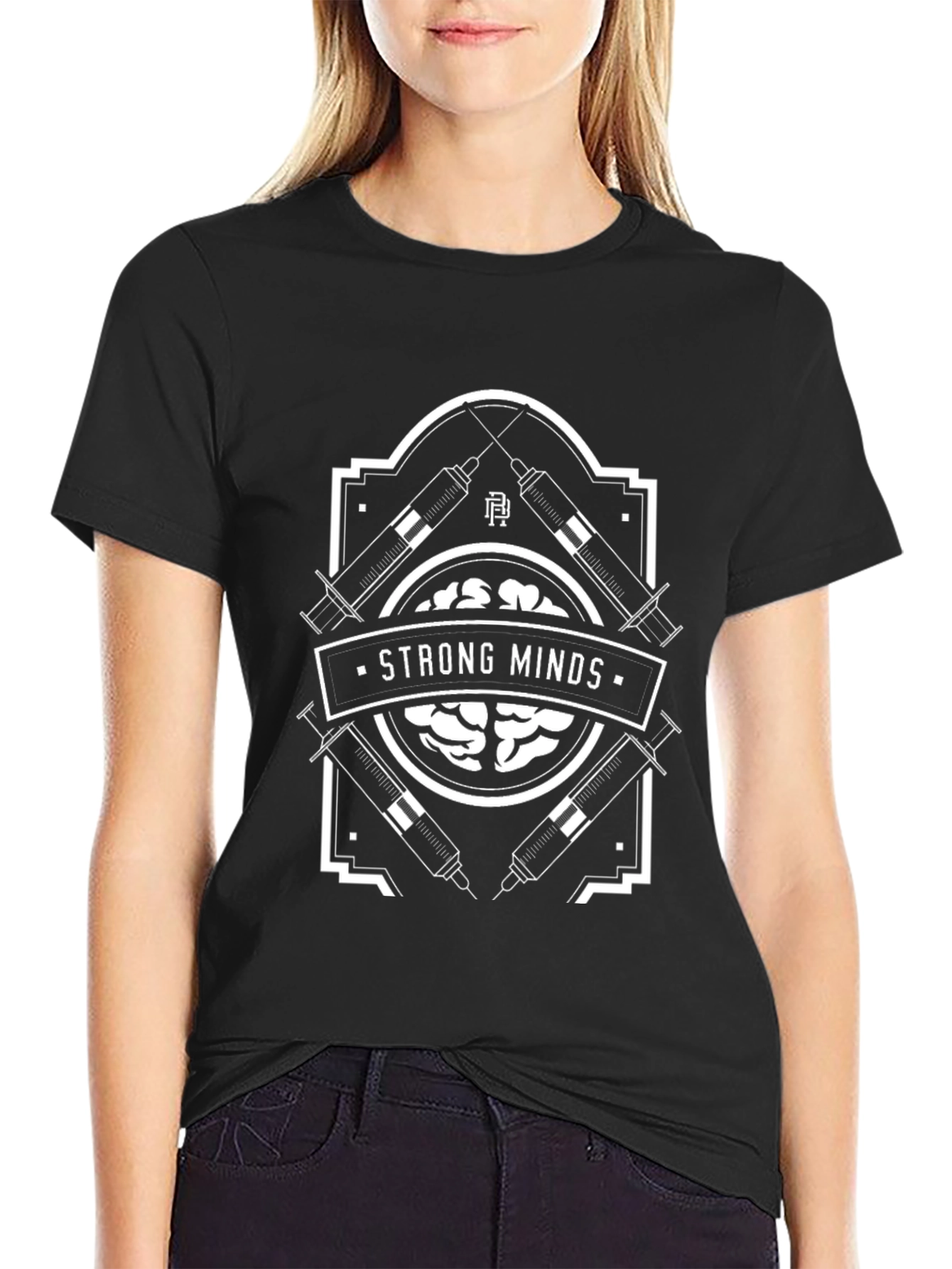 Strong Minds Graphic Tee - Black