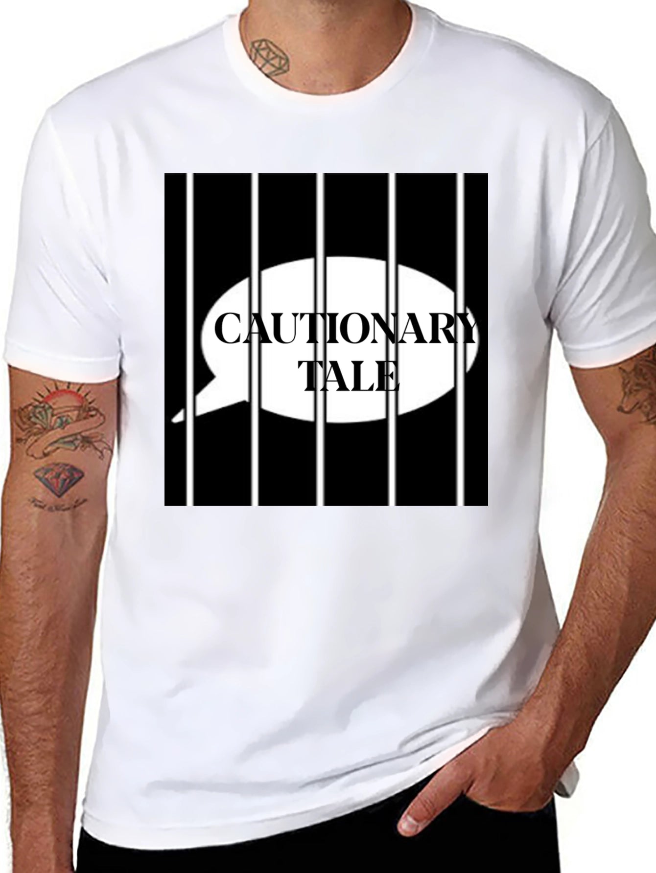 Cautionary Tale Graphic Print Tee
