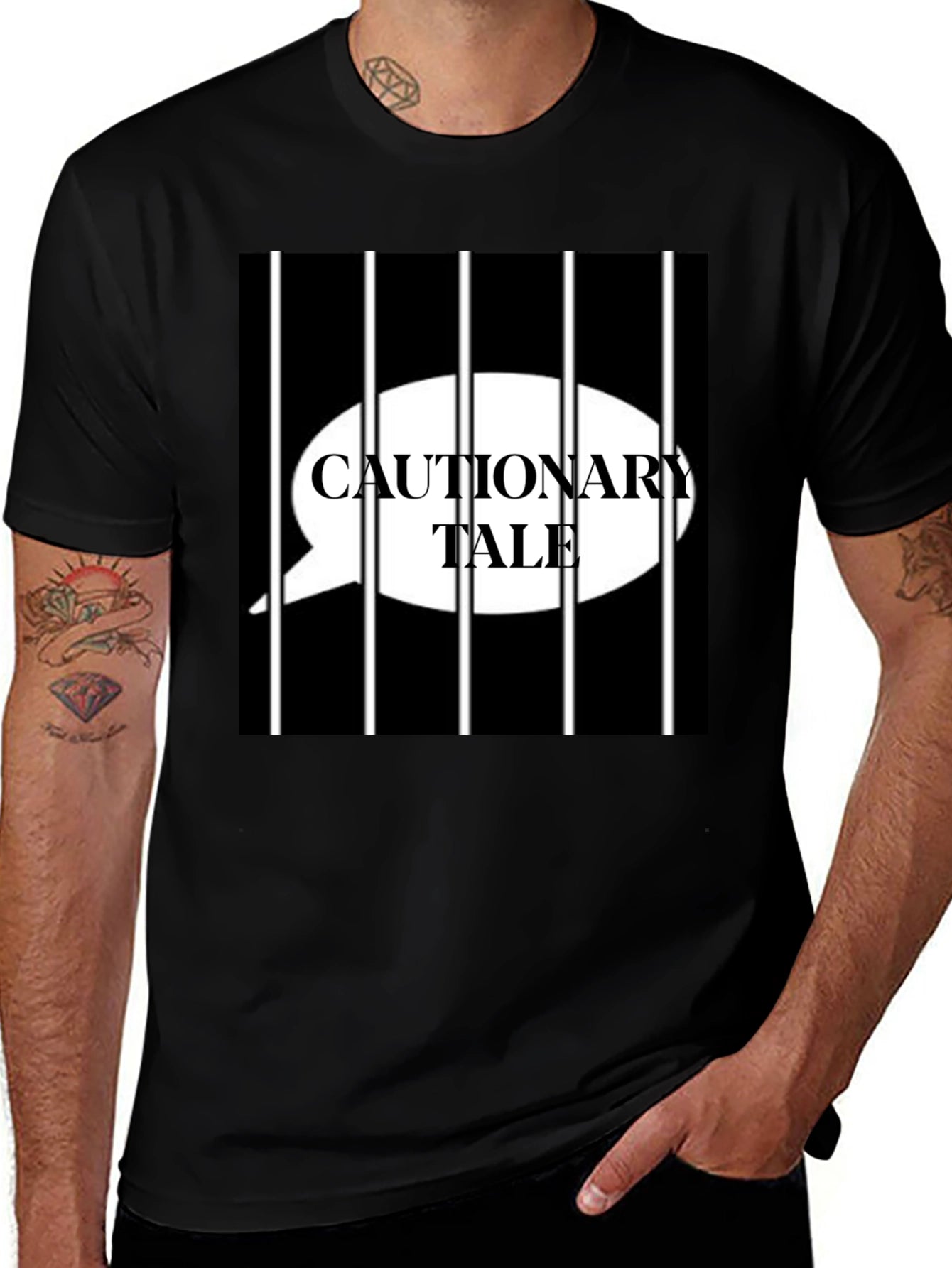 Cautionary Tale Graphic Print Tee