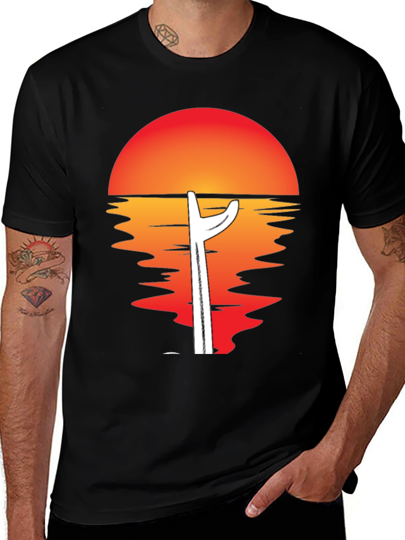 Sunset Cactus Graphic Tee - Unique Desert Vibe