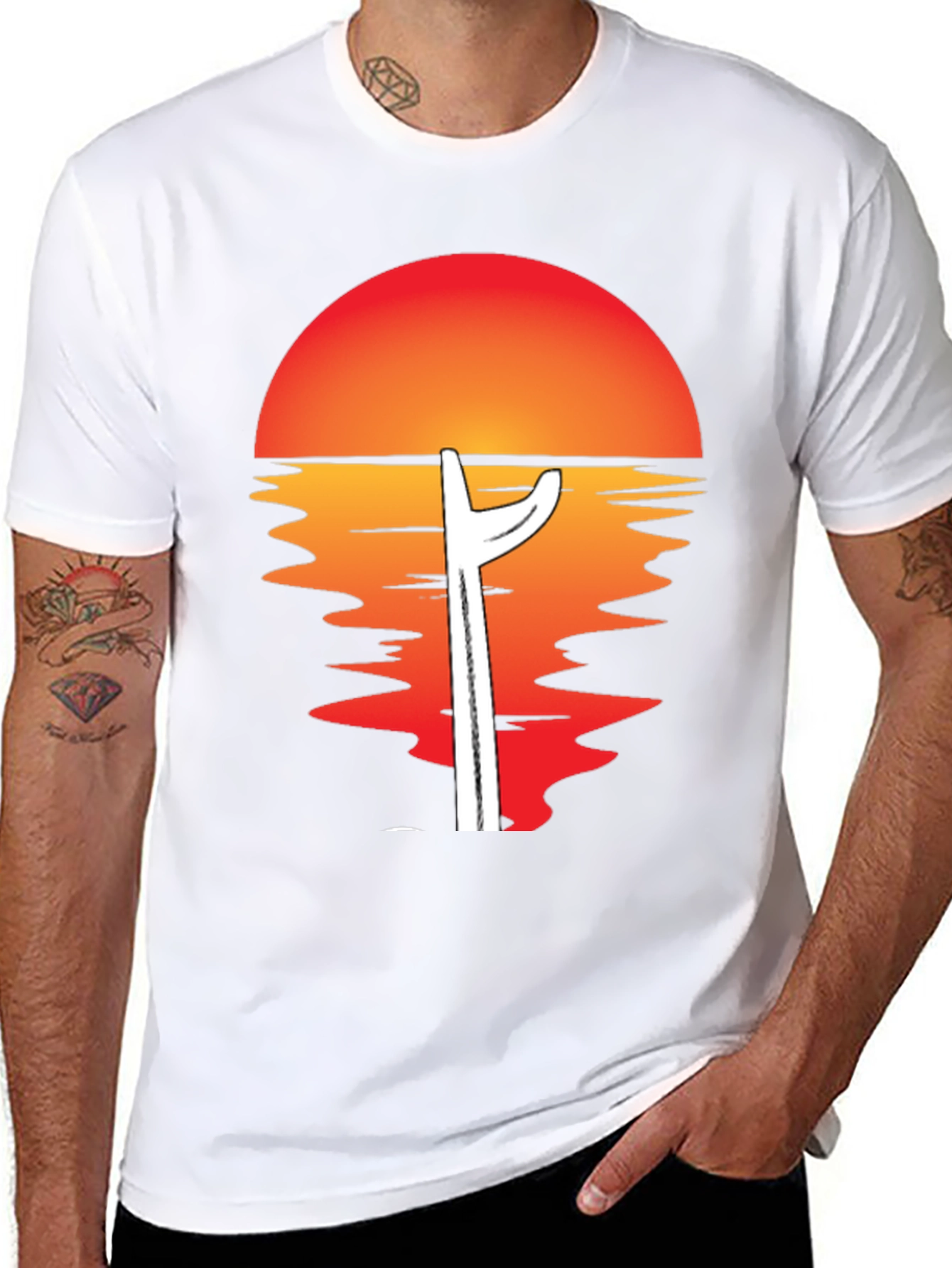 Sunset Cactus Graphic Tee - Unique Desert Vibe