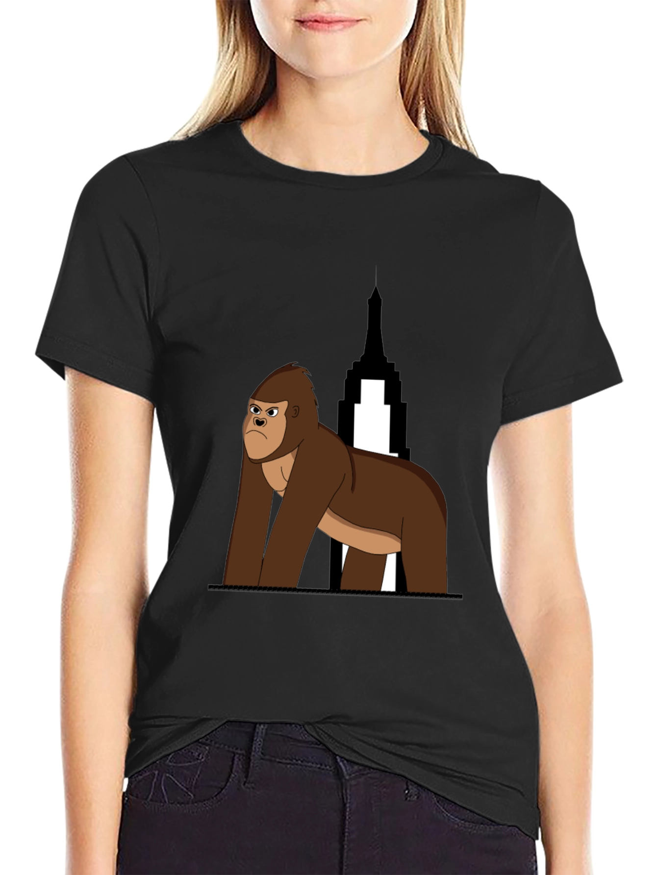 Gorilla Graphic Tee - Empire State Building Design