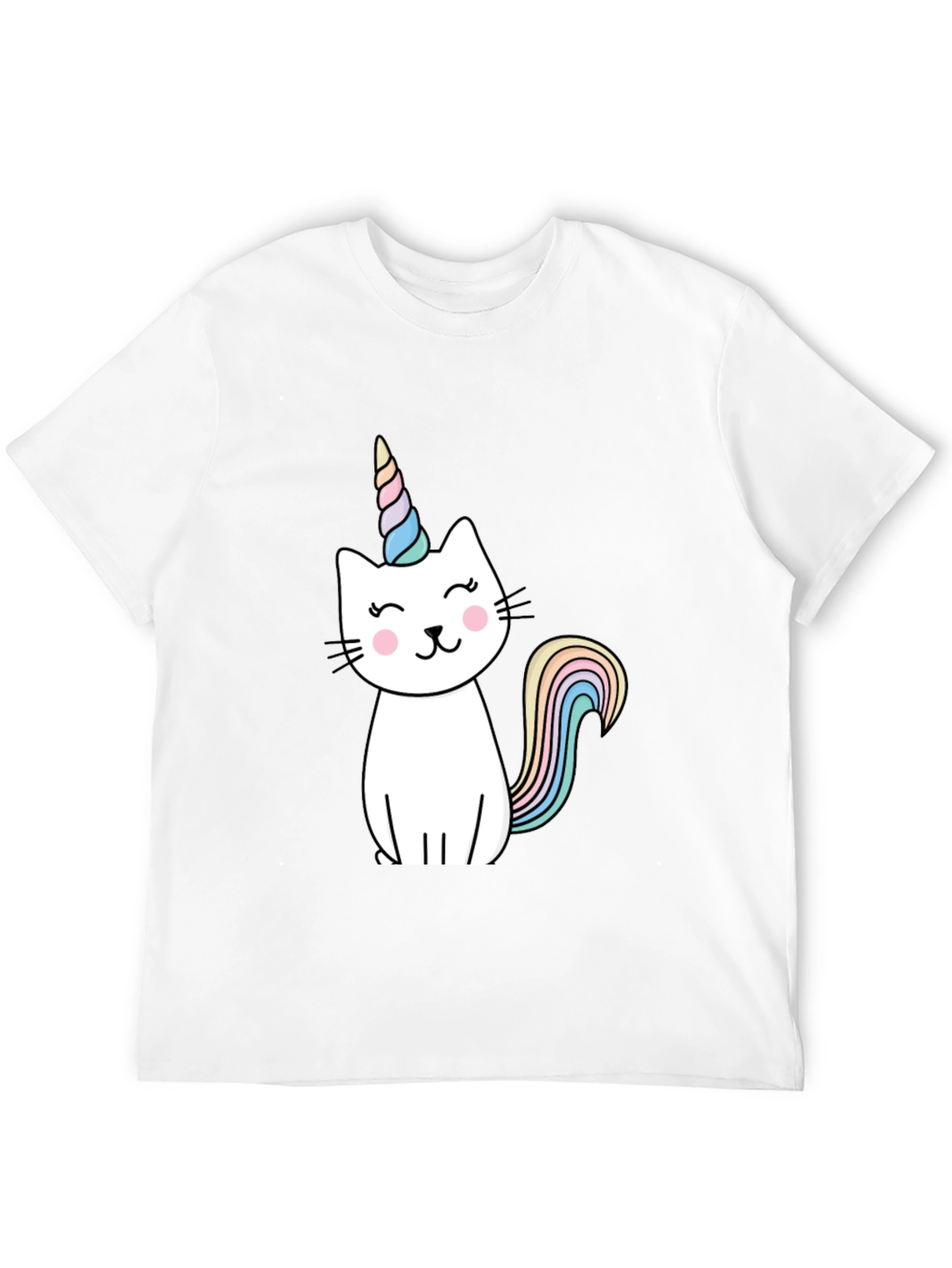 Unicat T-Shirt - Black Cotton Blend Cute Design