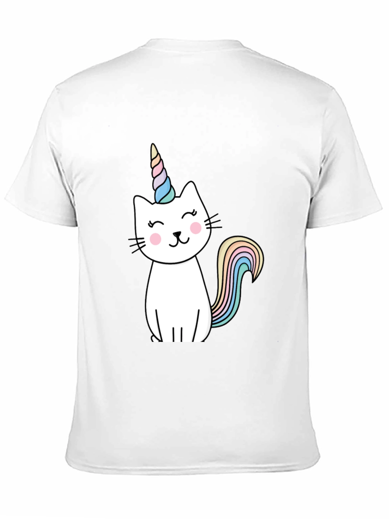 Unicat T-Shirt - Black Cotton Blend Cute Design