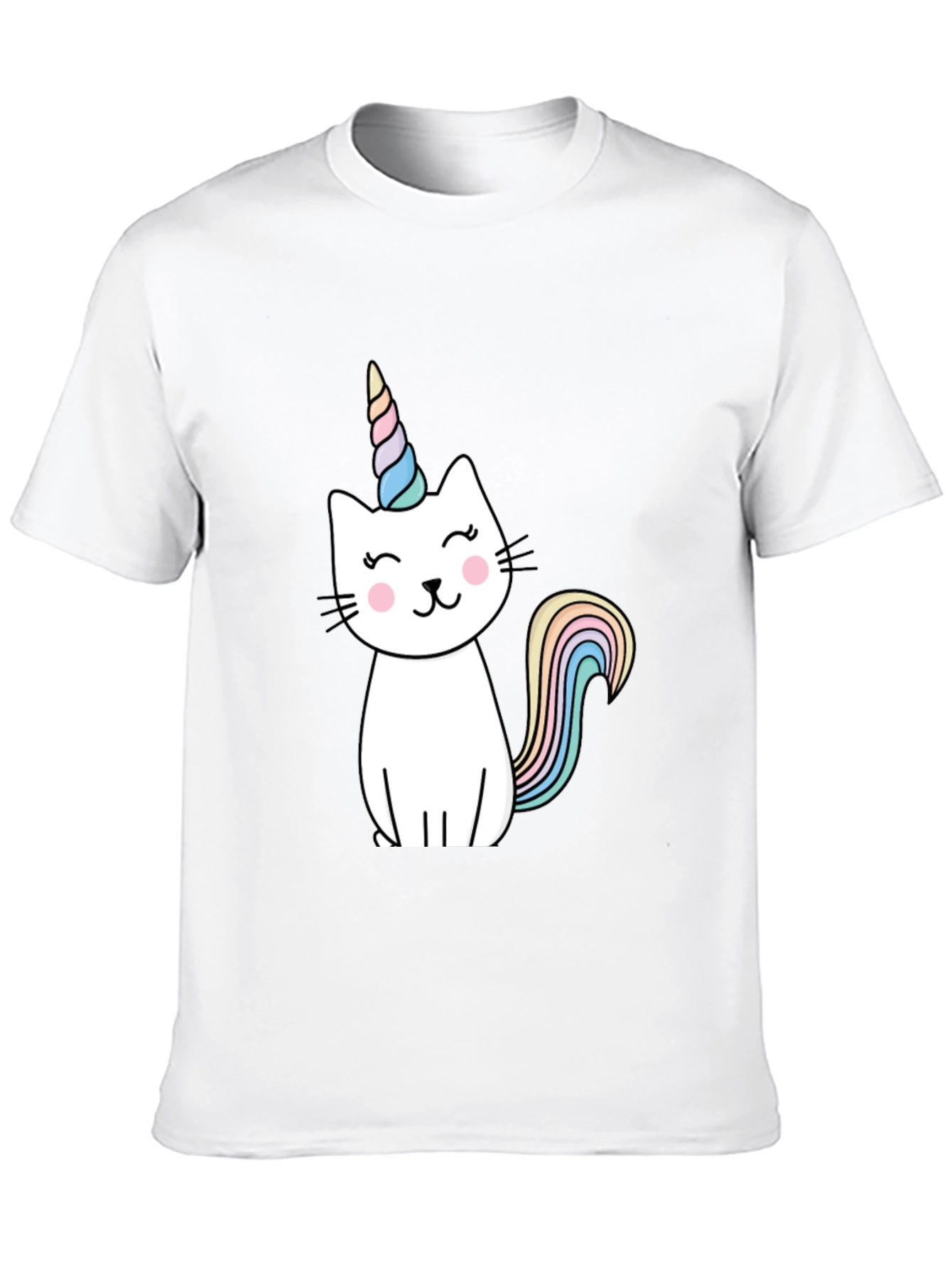 Unicat T-Shirt - Black Cotton Blend Cute Design