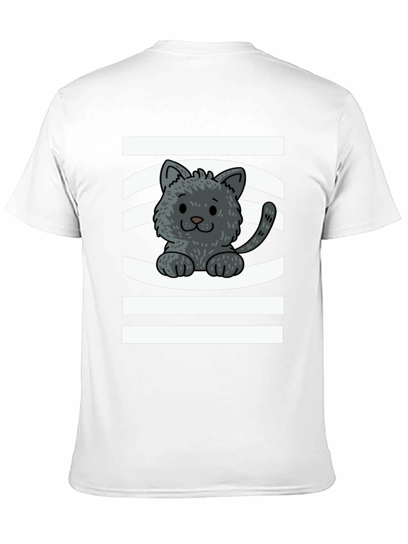 Cute Kitten Graphic Tee - Unisex Black T-Shirt