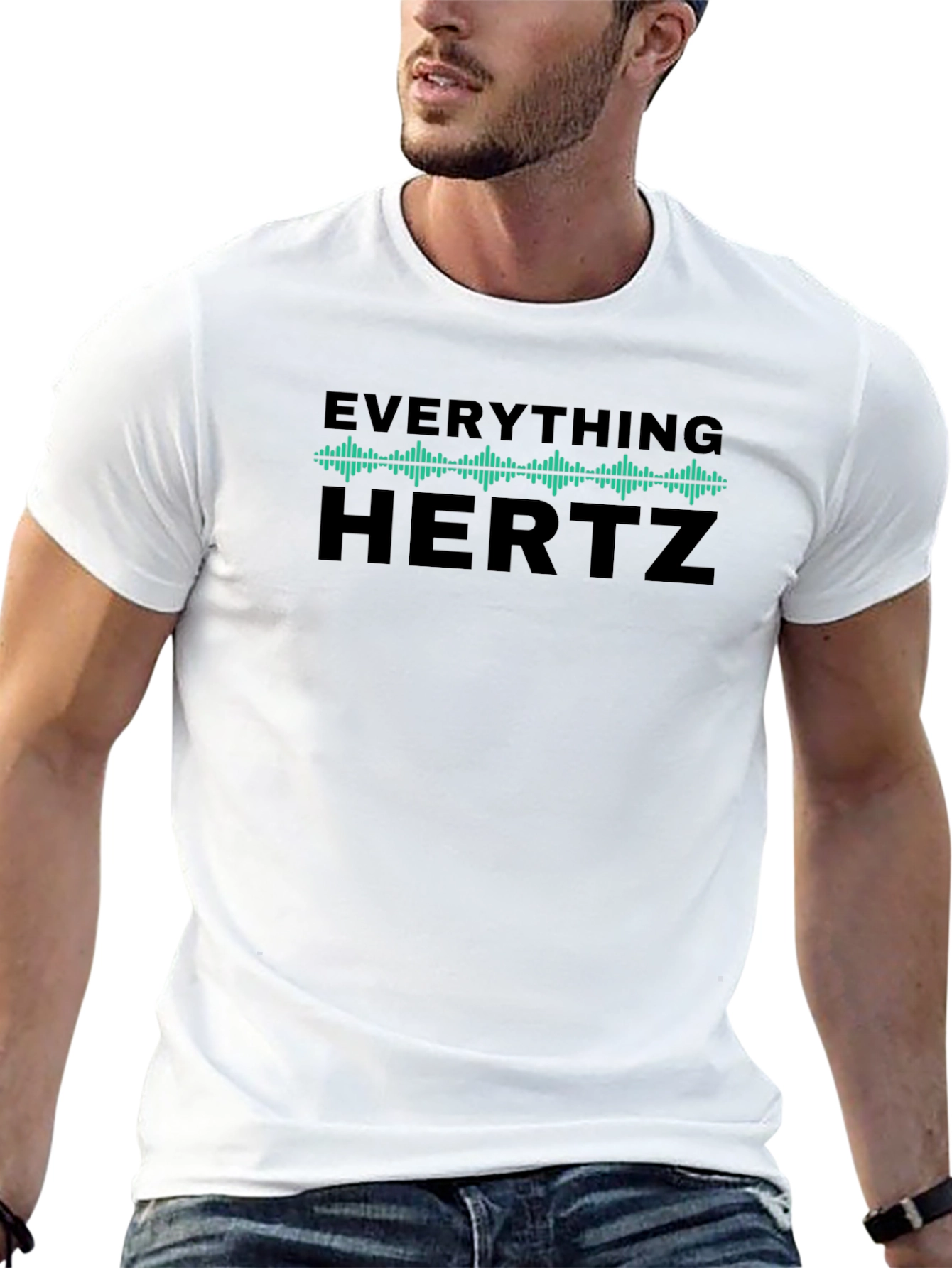 Everything Hertz Graphic Tee - Black Crew Neck Shirt