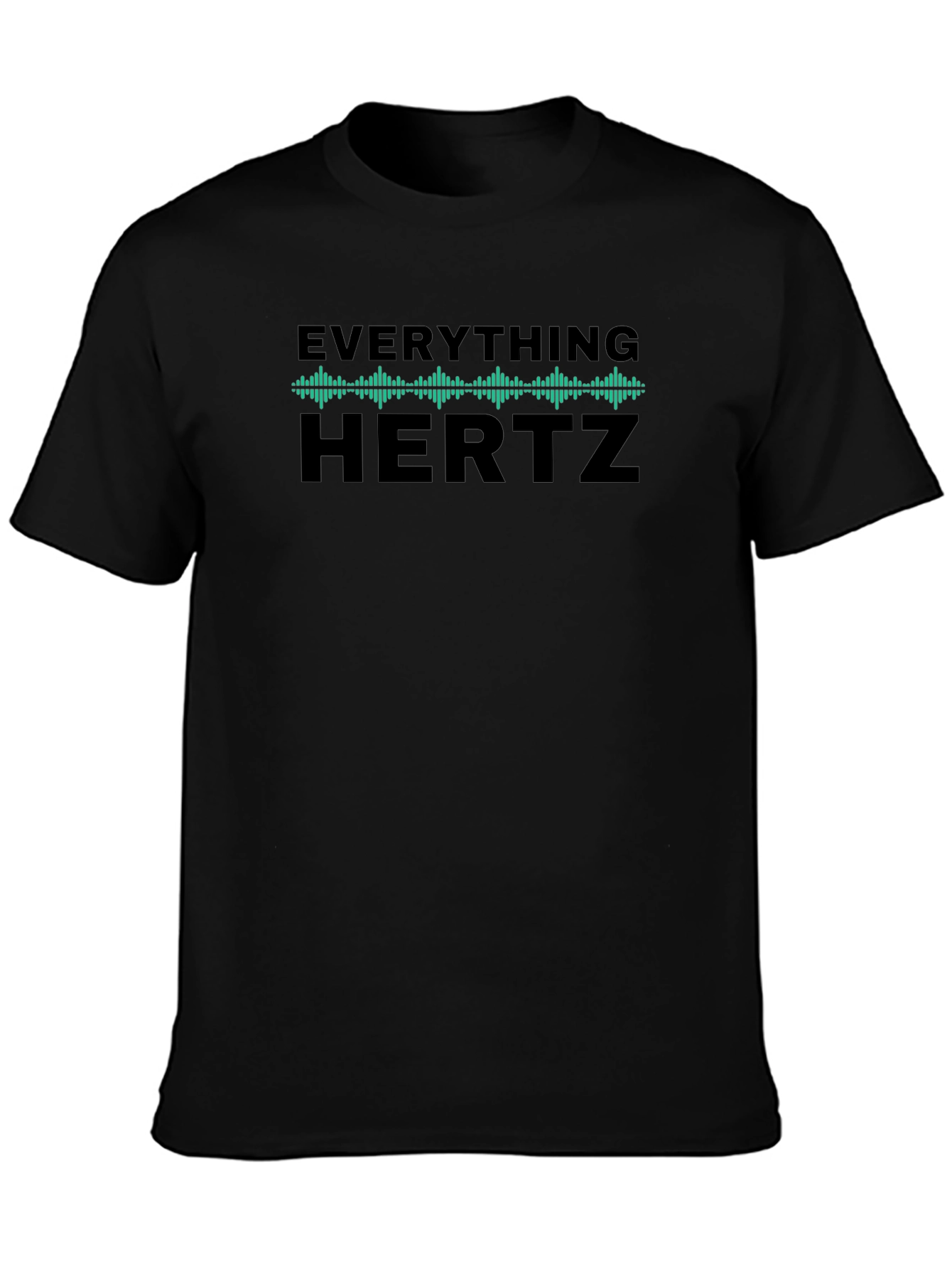 Everything Hertz Graphic Tee - Black Crew Neck Shirt