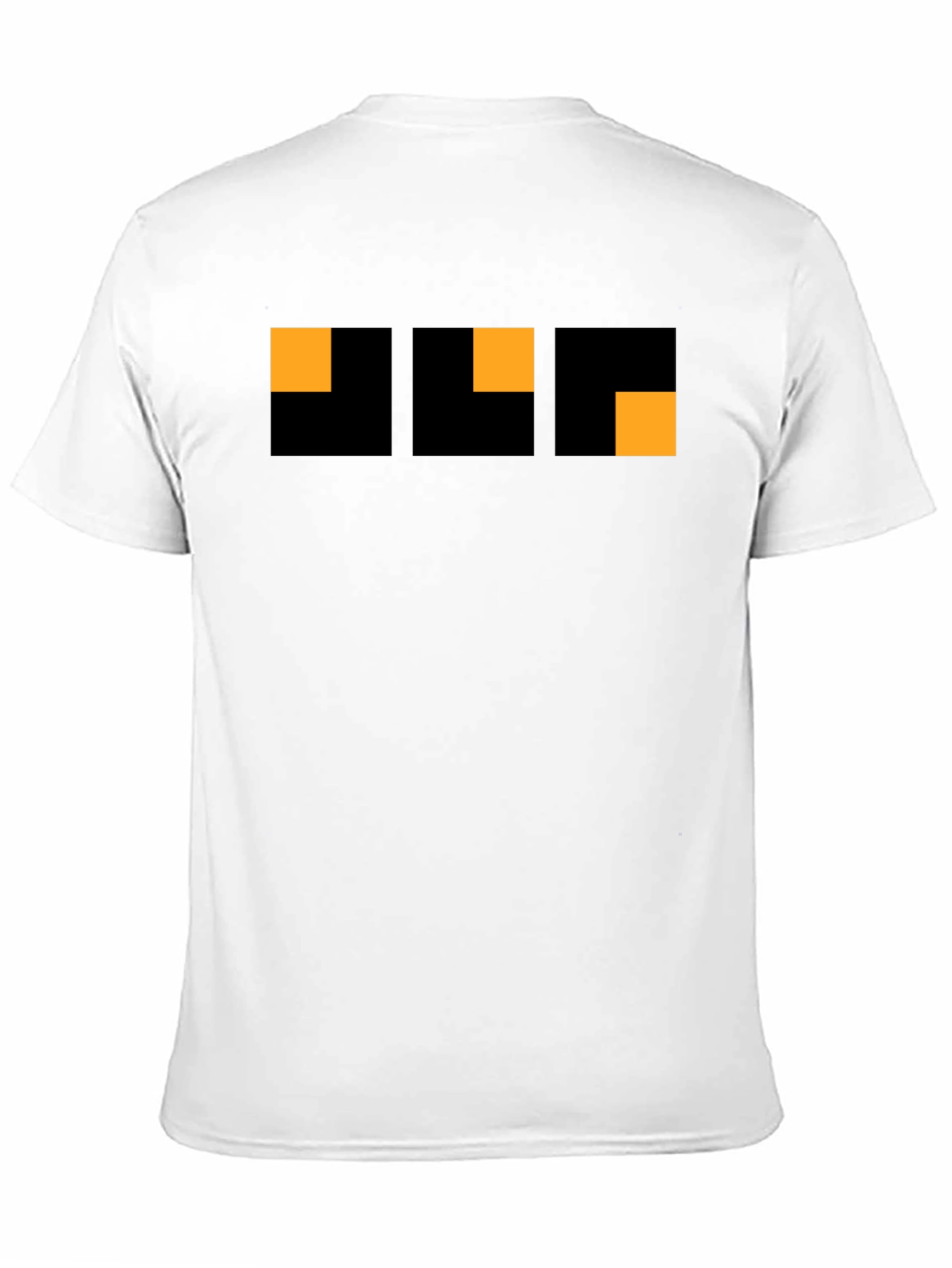 Modern Geometric Graphic Tee - Black