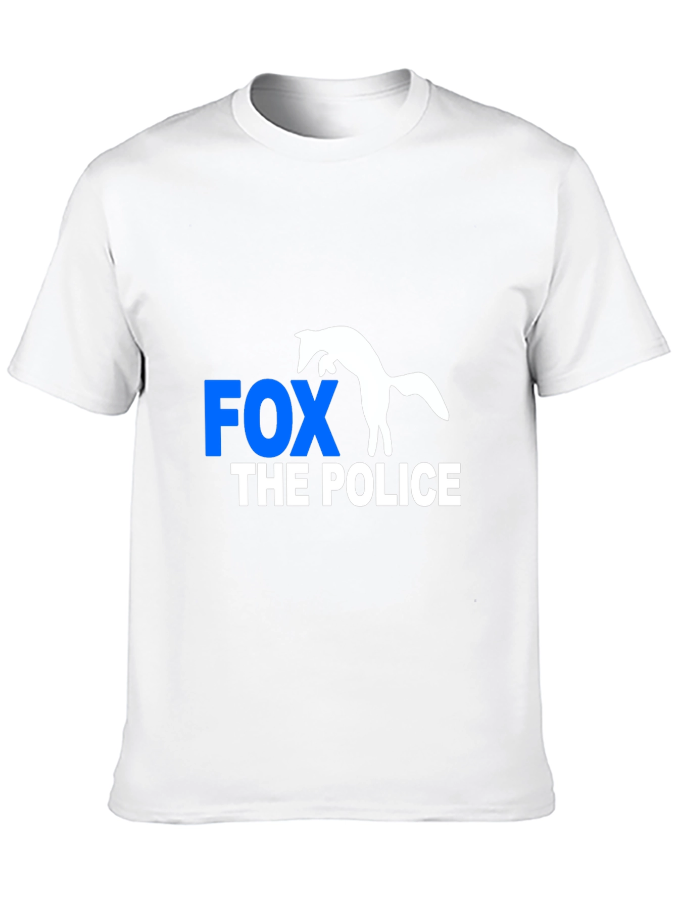 Fox The Police Graphic Tee - Mens Black T-Shirt