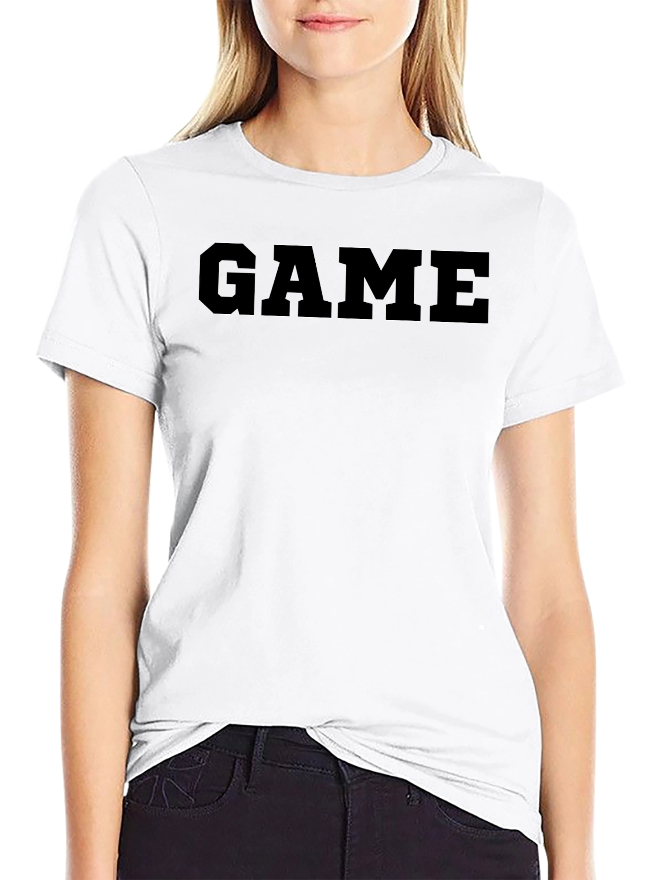 GAME Bold Text Graphic Tee - Stylish Casual Wear