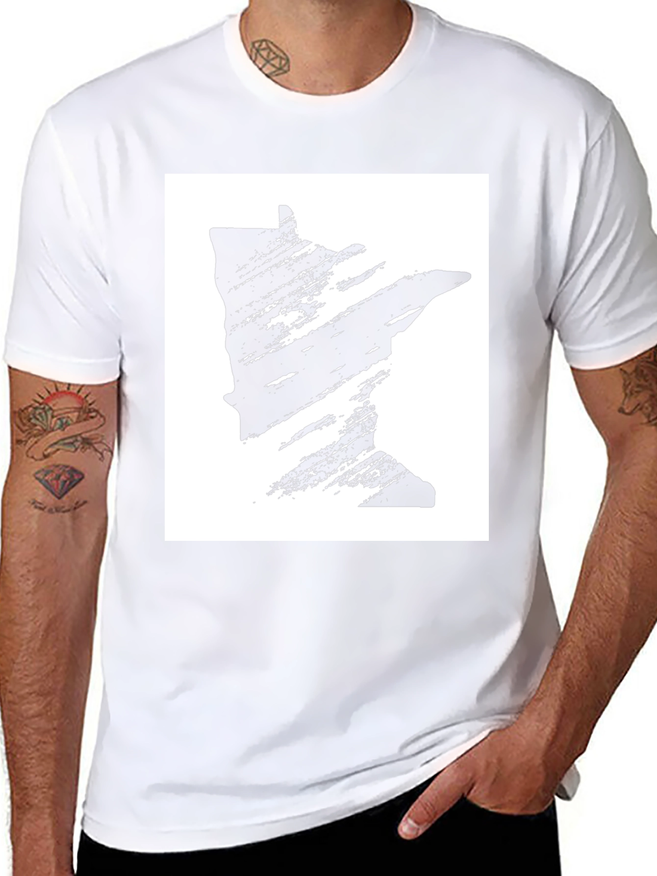 Minnesota State Graphic Black T-Shirt