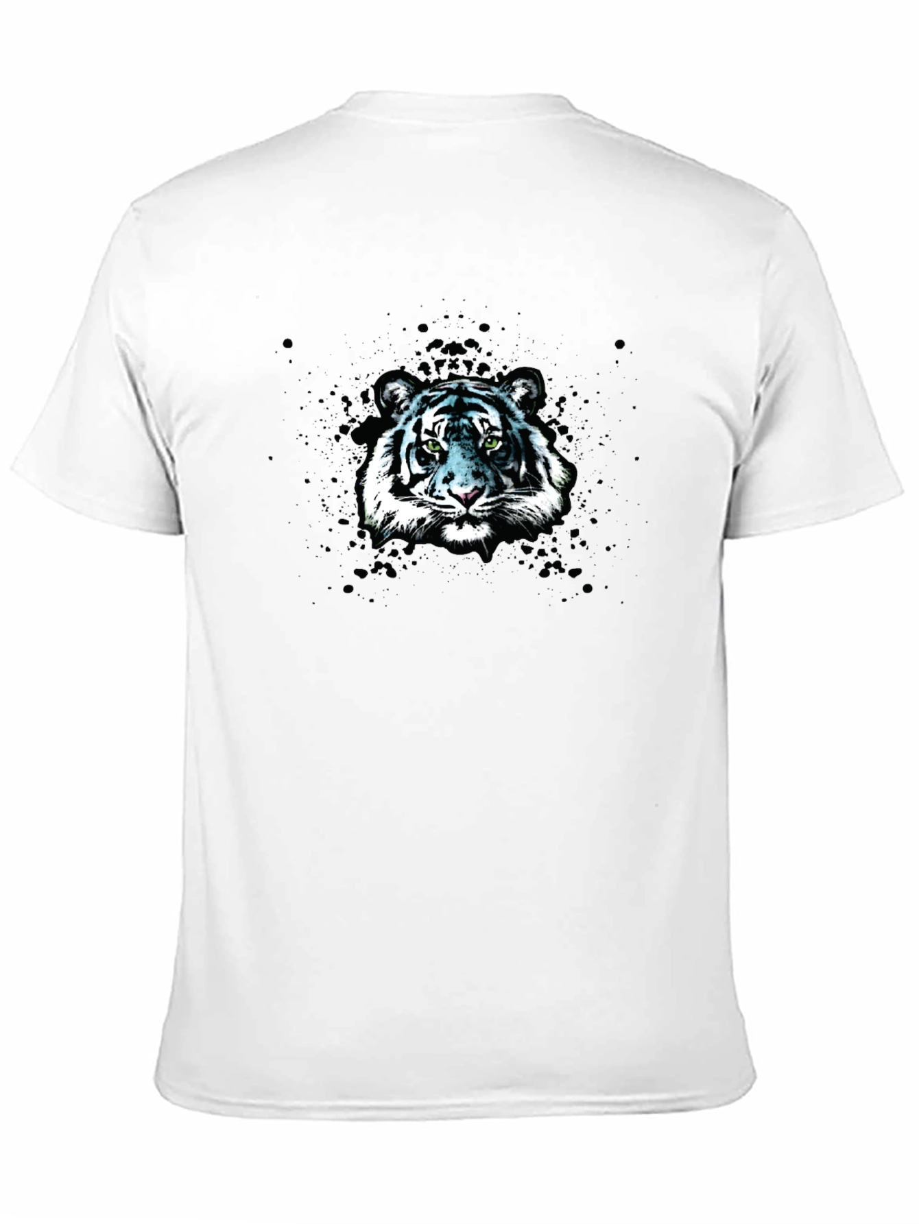 Tiger Face Graphic Black T-Shirt