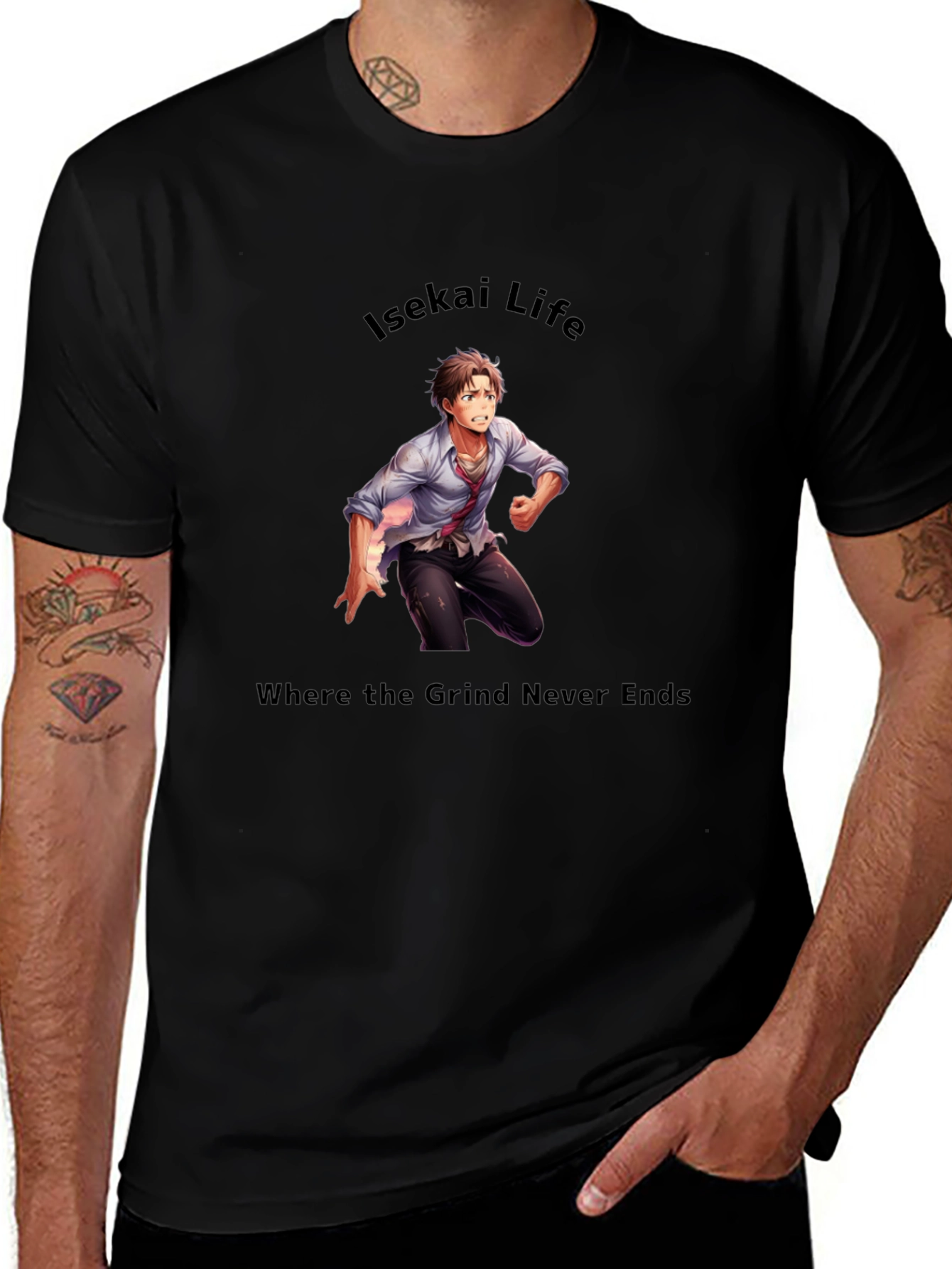 Isekai Life T-Shirt - Where the Grind Never Ends