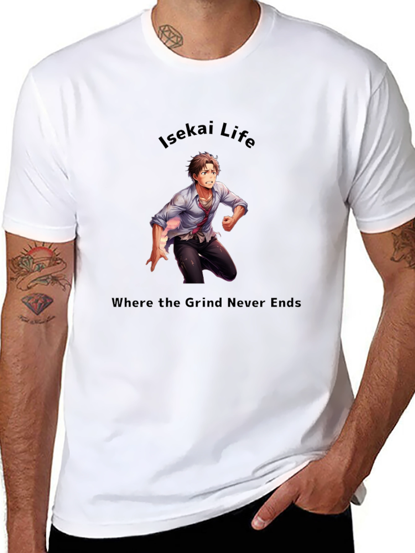 Isekai Life T-Shirt - Where the Grind Never Ends