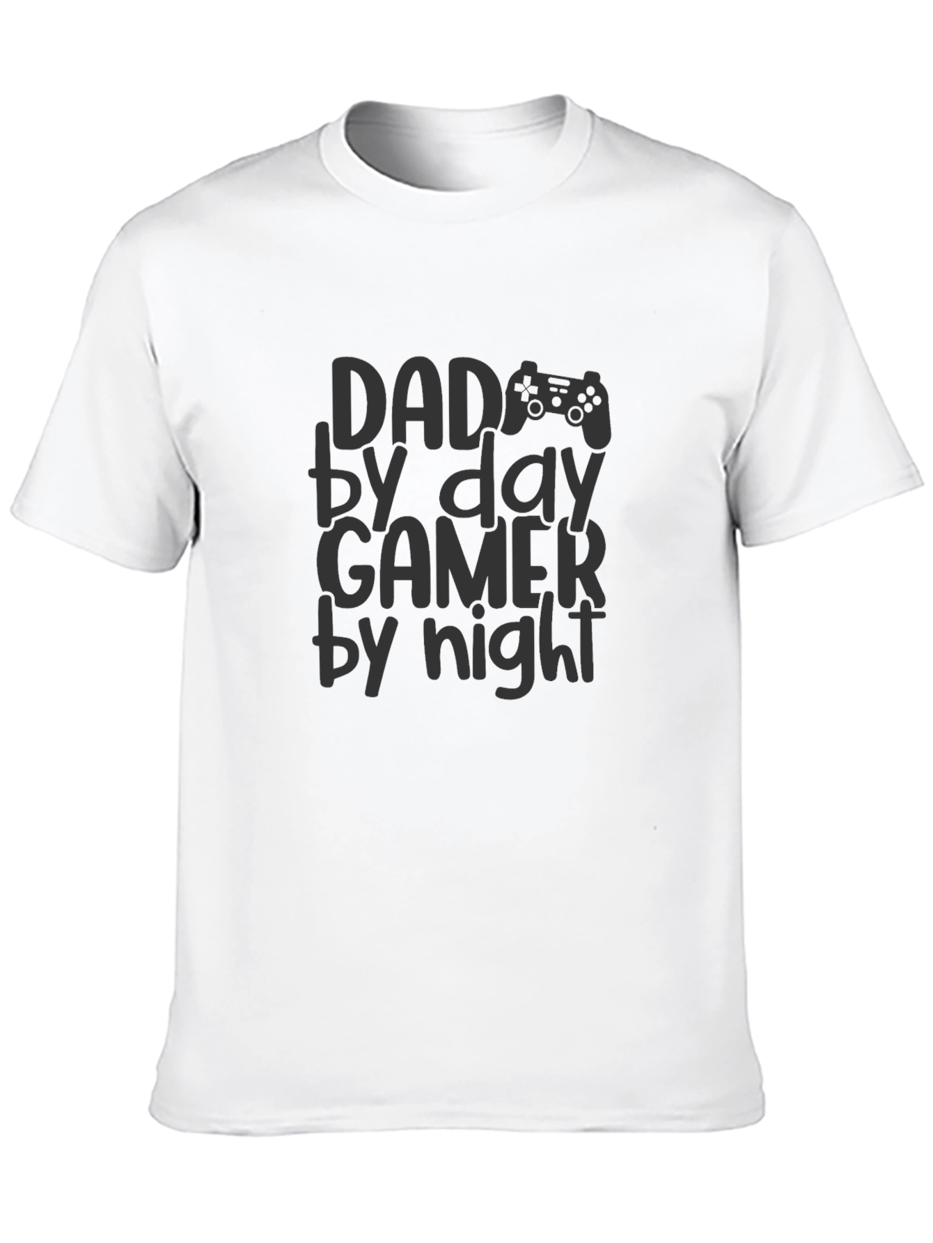 Dad By Day Gamer By Night Mens Black T-Shirt