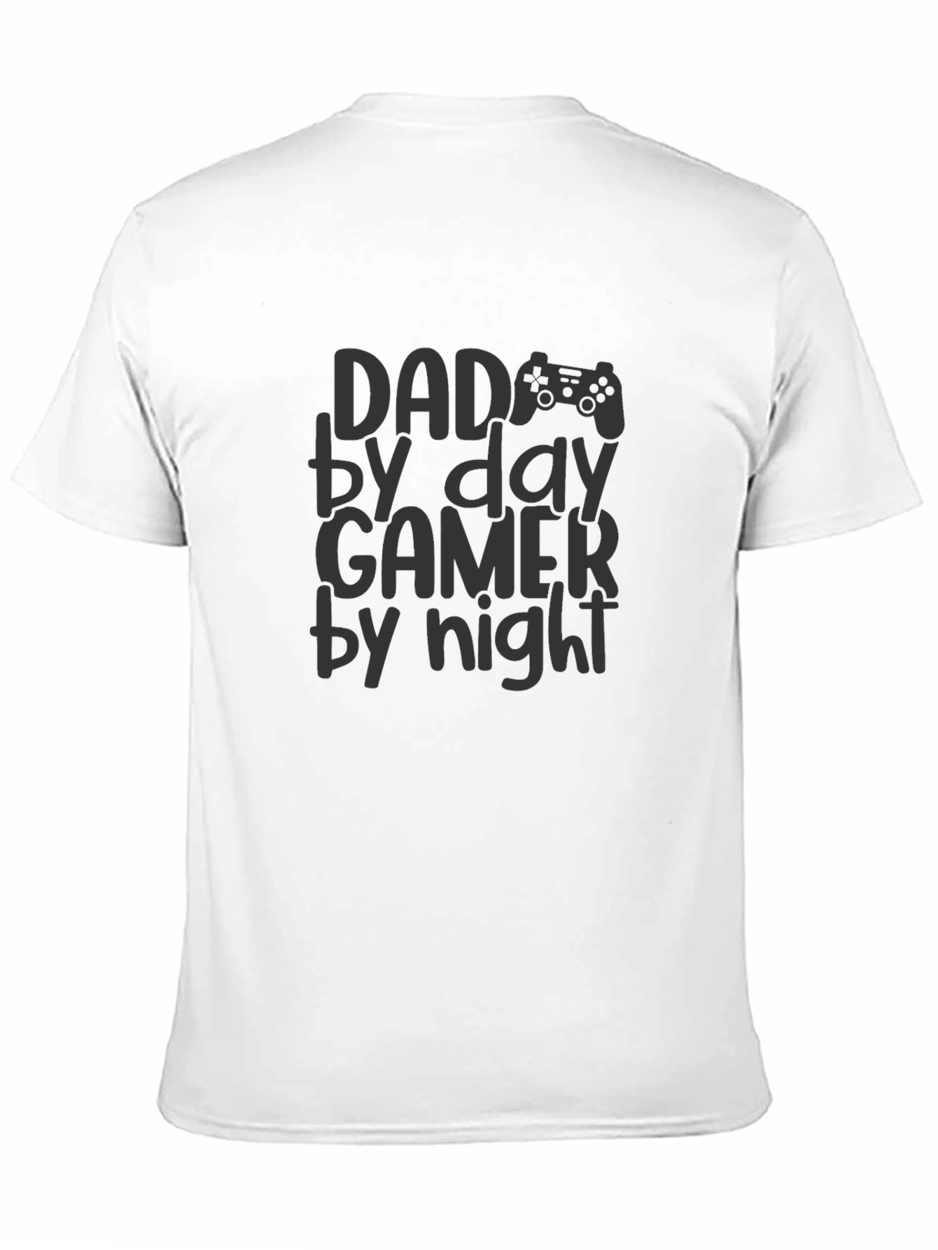 Dad By Day Gamer By Night Mens Black T-Shirt