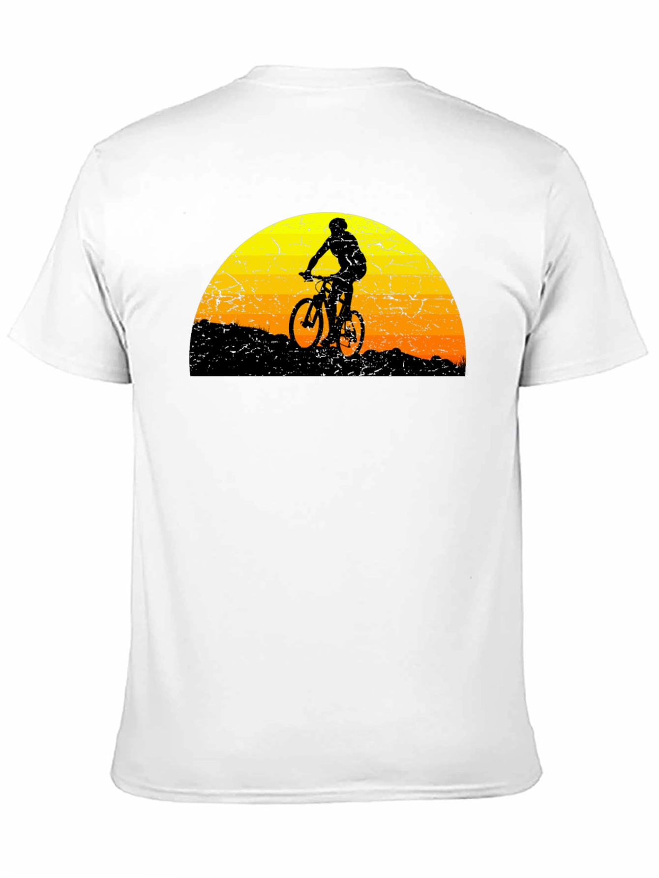 Mountain Biker Sunset Graphic Tee