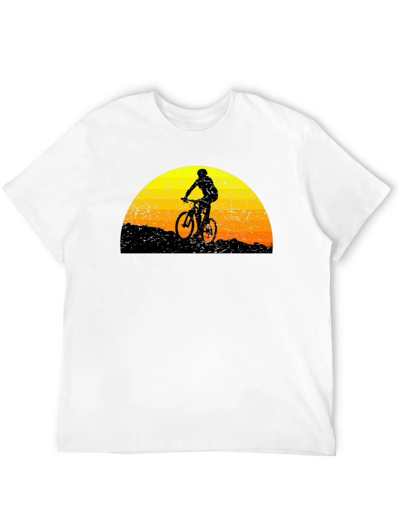 Mountain Biker Sunset Graphic Tee