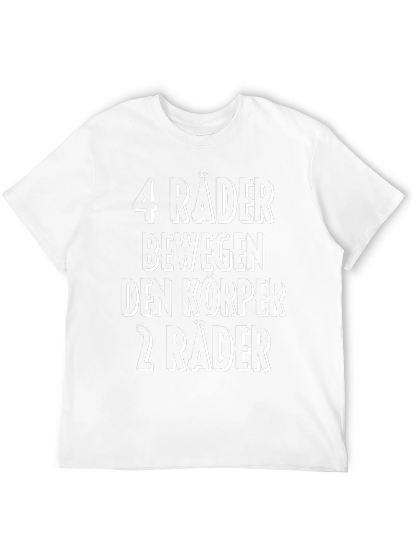 4 Rader Funny Mens Black T-Shirt