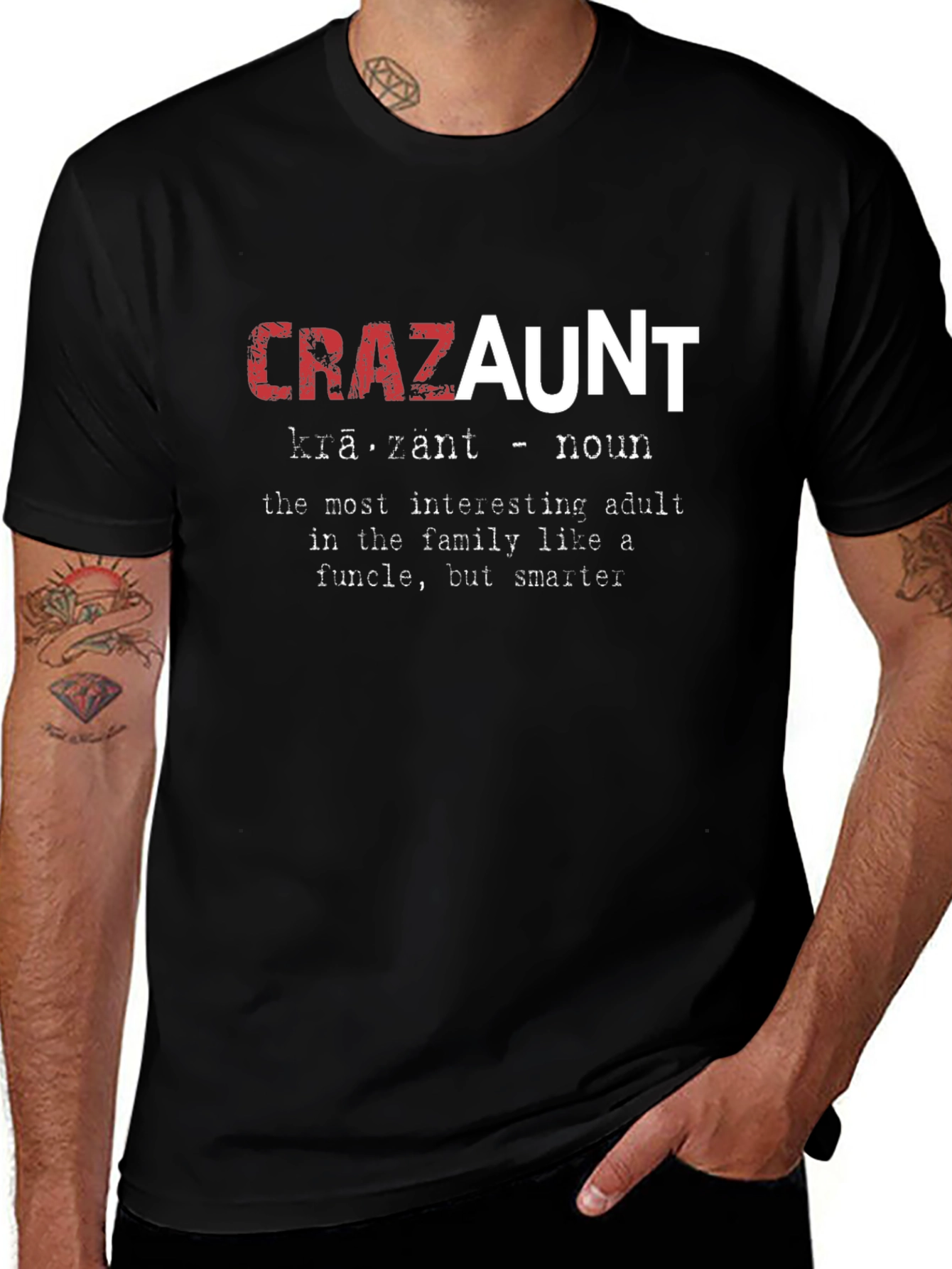Crazaunt T-Shirt - Definition Funny Aunt Tee