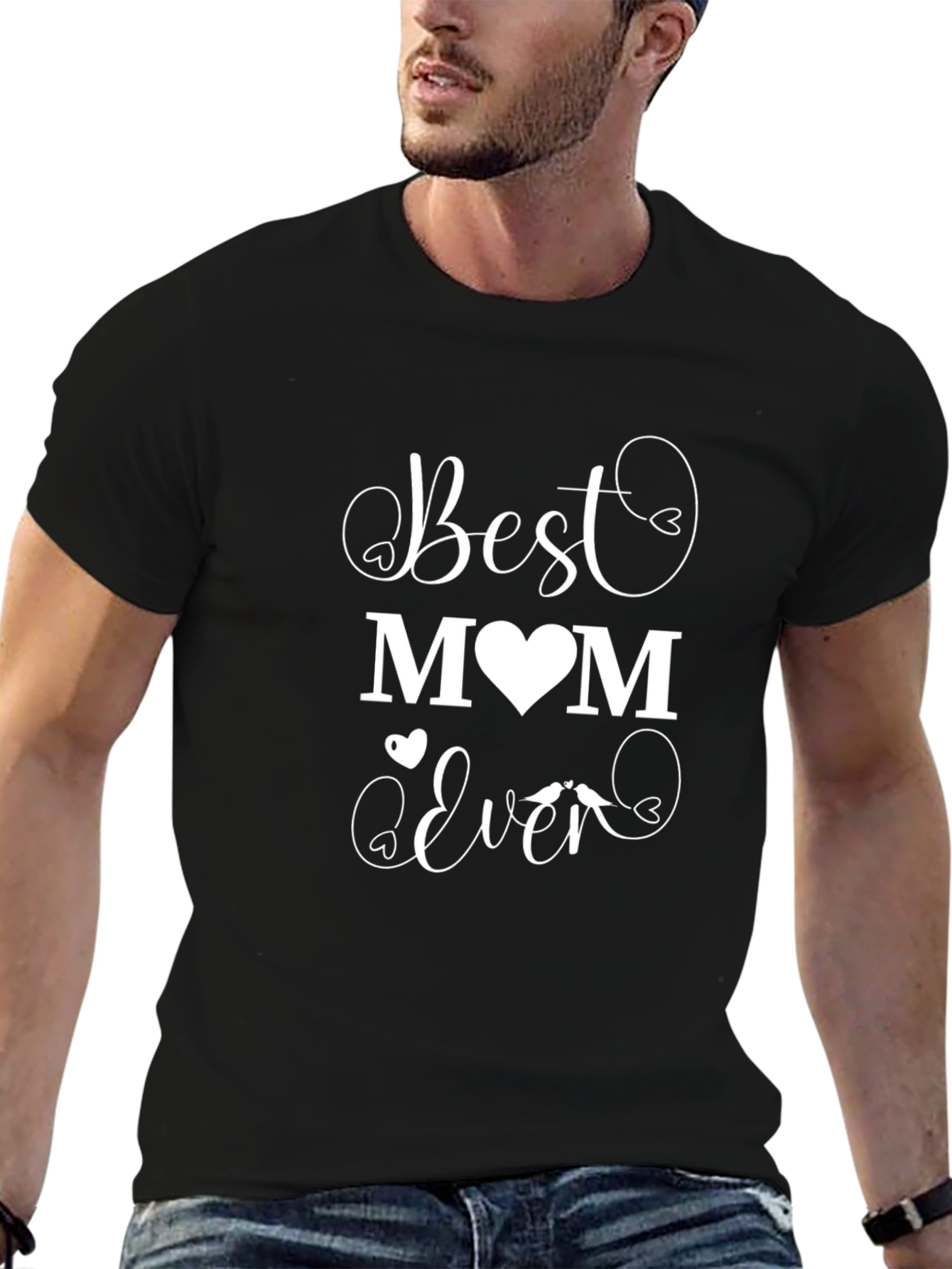 Best Mom Ever Graphic Black T-Shirt