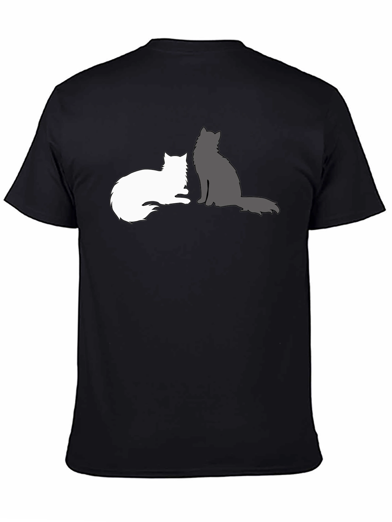 Cats Silhouette Graphic T-Shirt