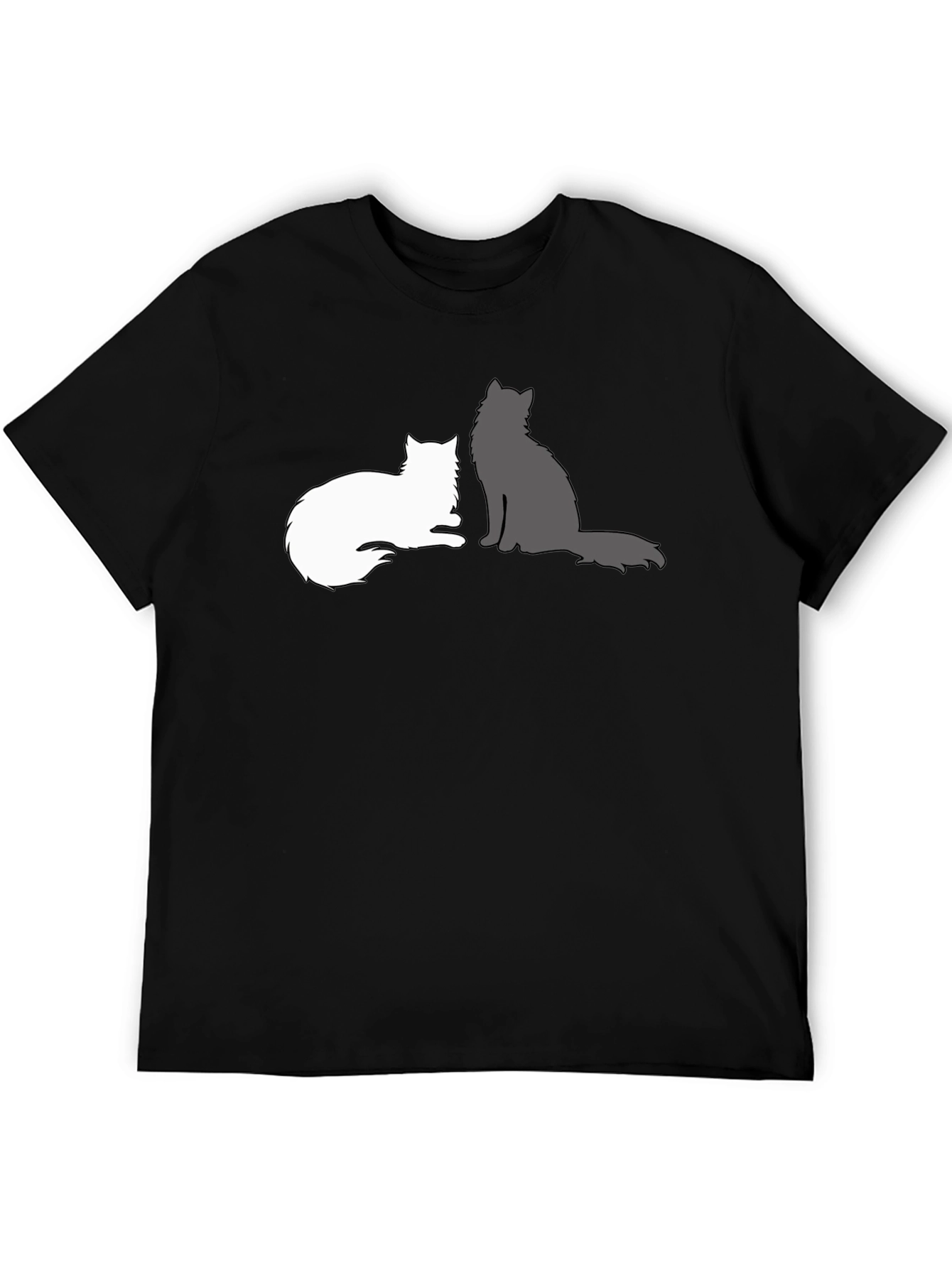 Cats Silhouette Graphic T-Shirt