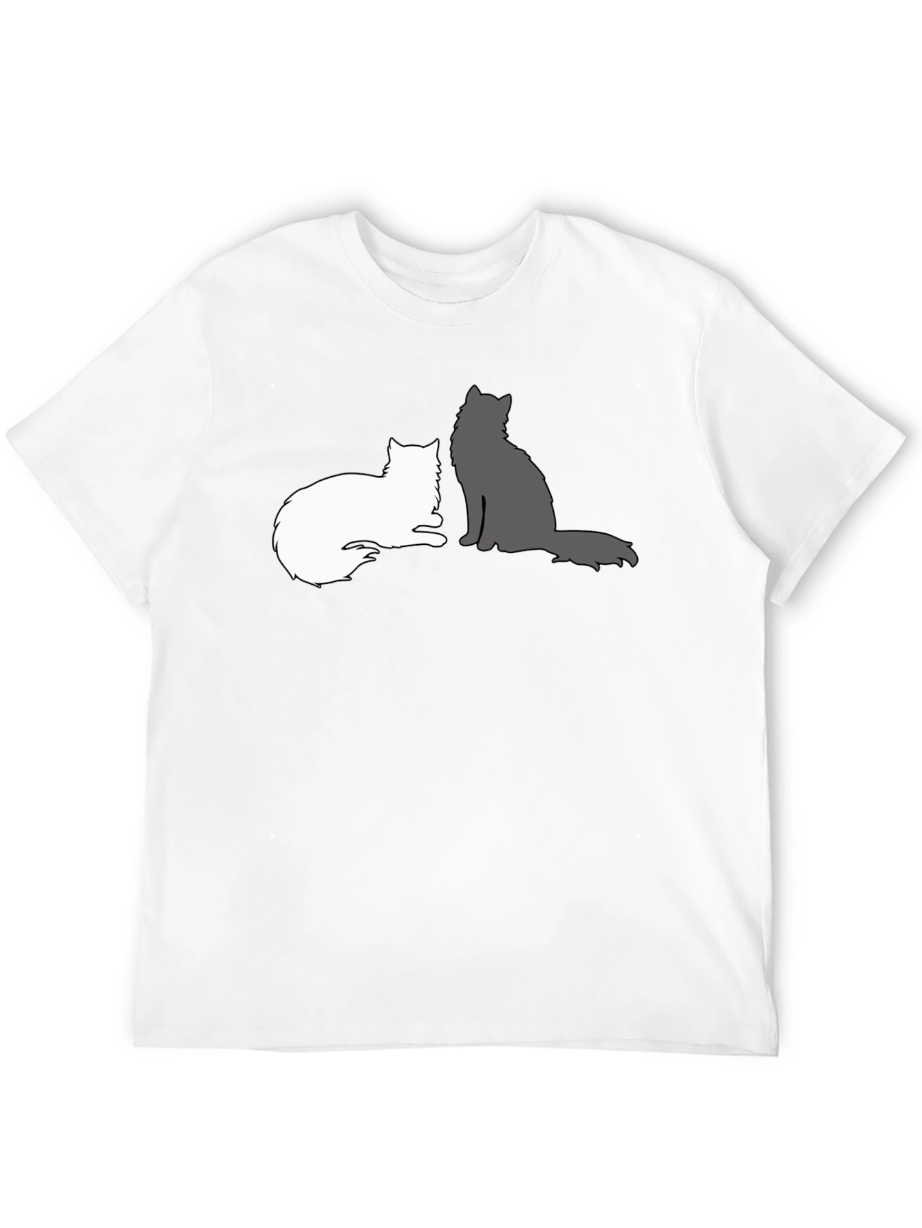 Cats Silhouette Graphic T-Shirt