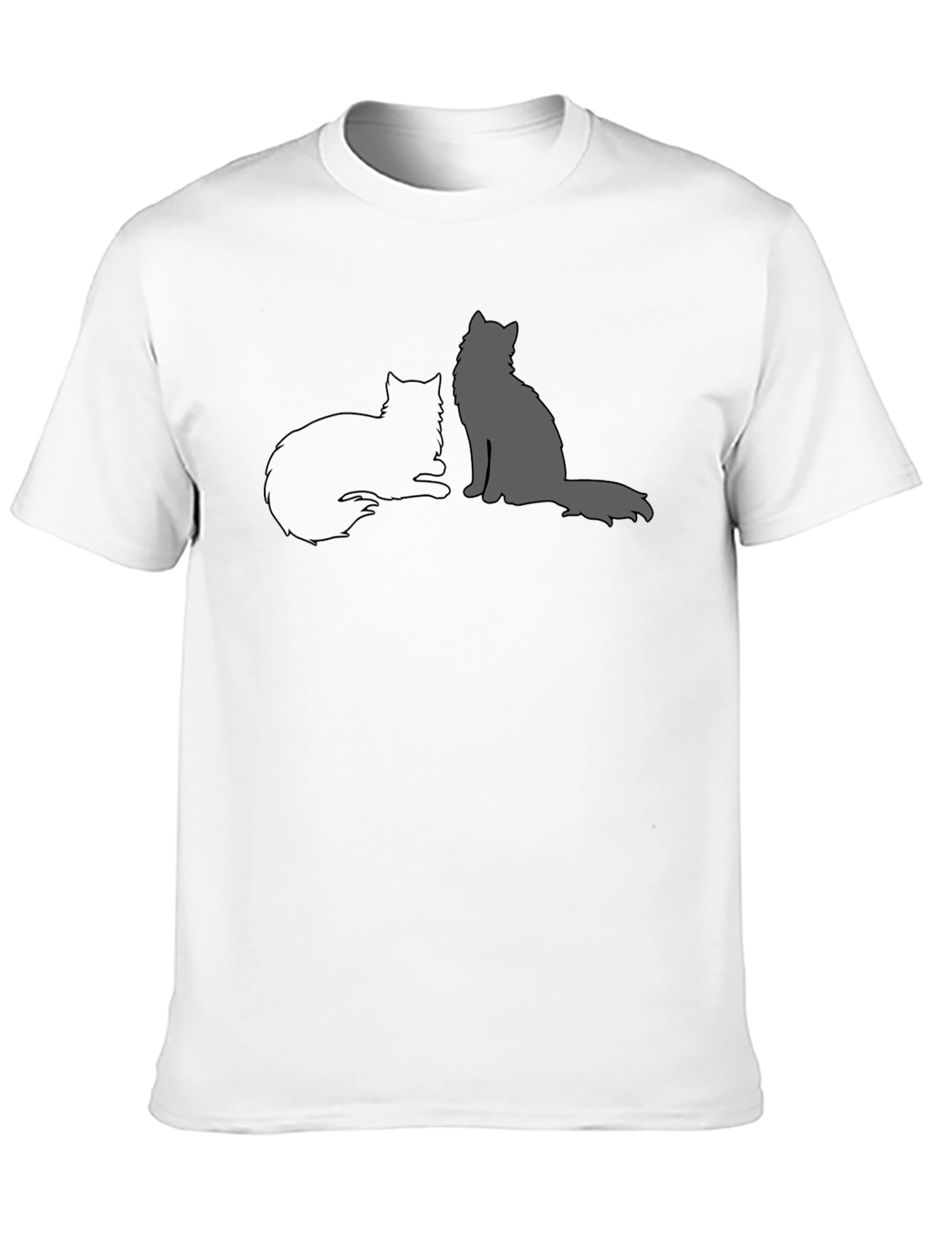 Cats Silhouette Graphic T-Shirt