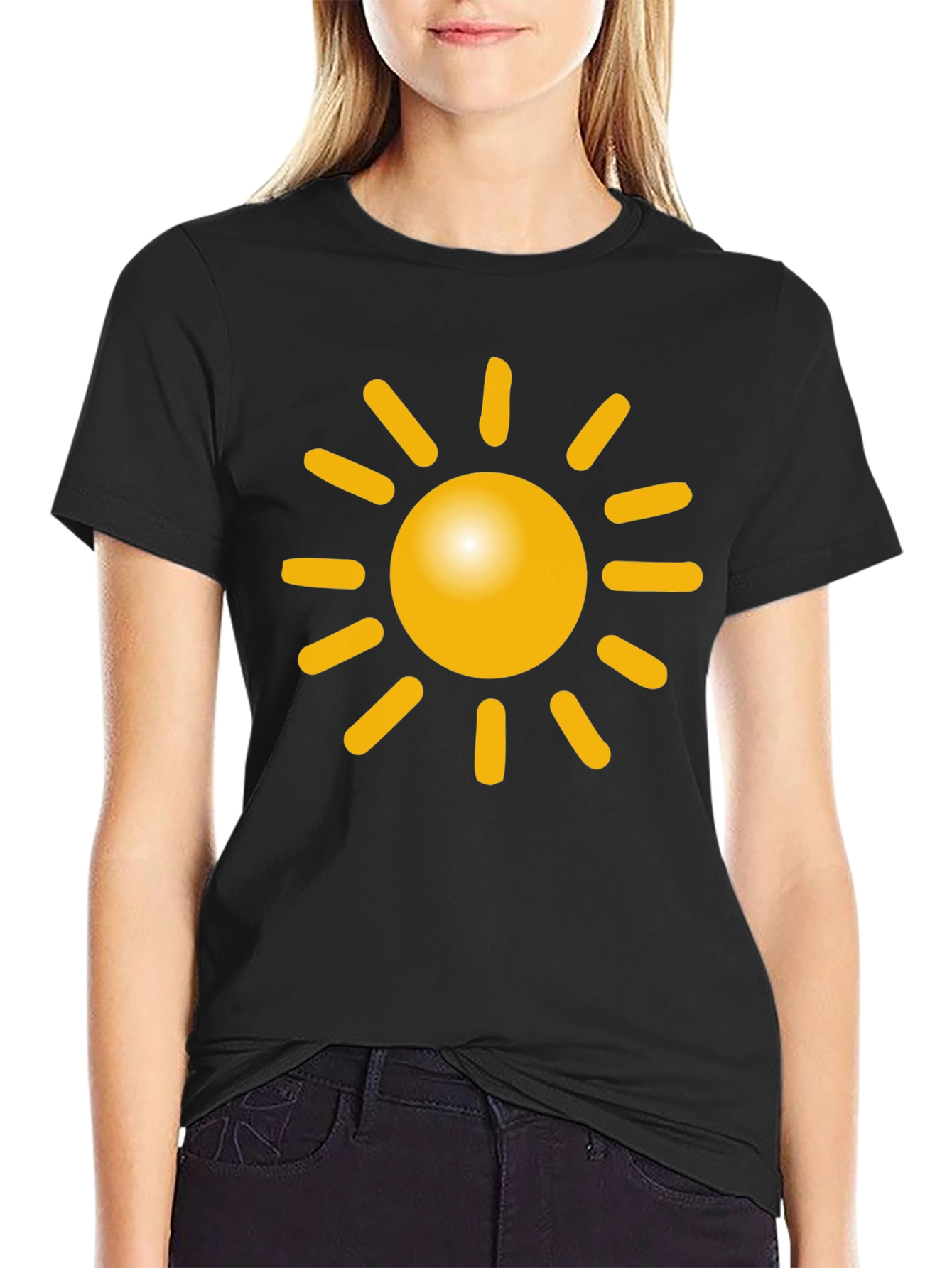 Sunny Day Black Graphic Tee