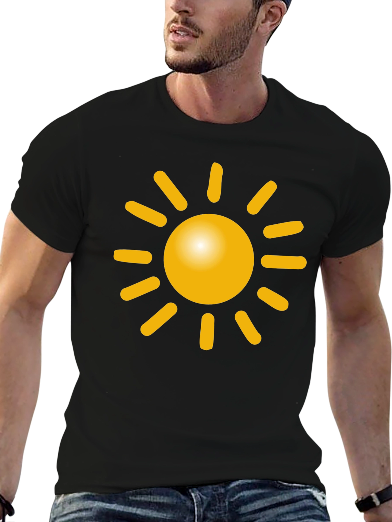 Sunny Day Black Graphic Tee