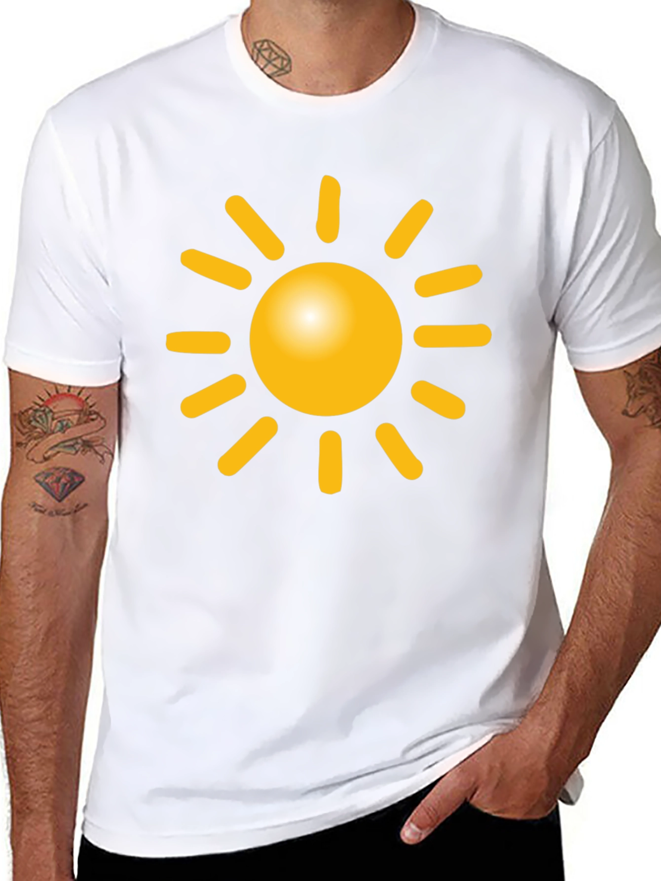 Sunny Day Black Graphic Tee