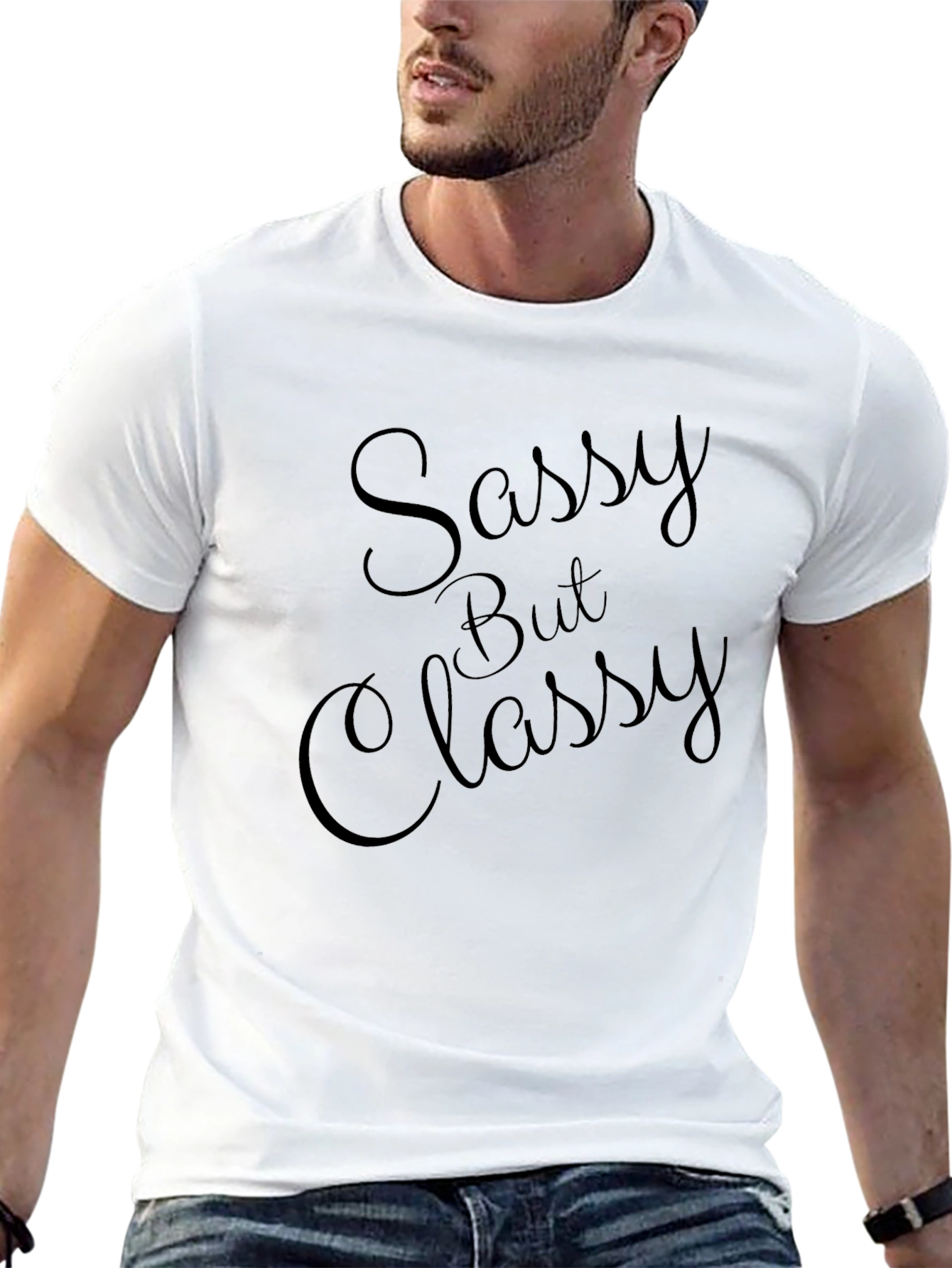 Sassy But Classy Black Graphic Tee