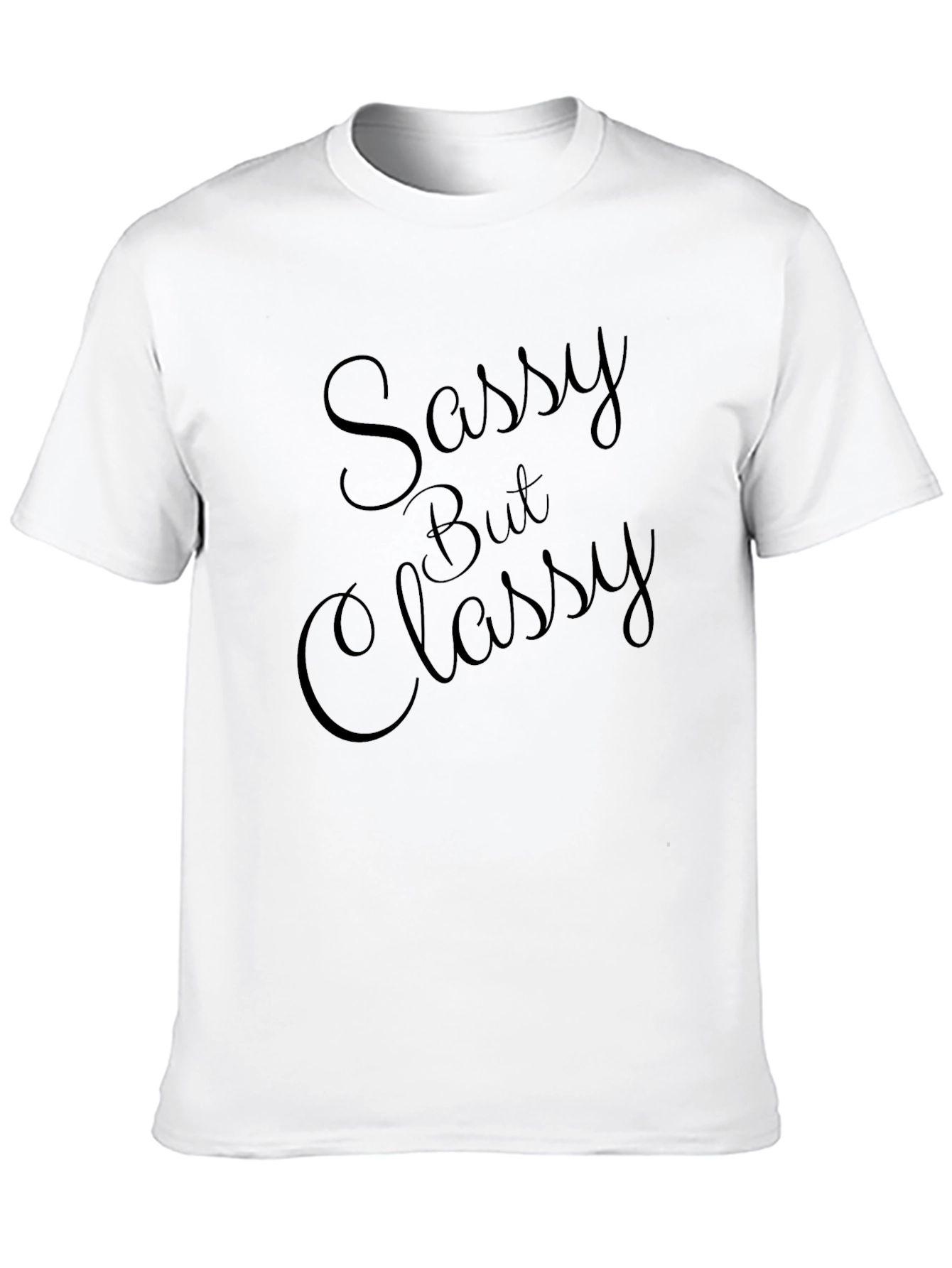 Sassy But Classy Black Graphic Tee