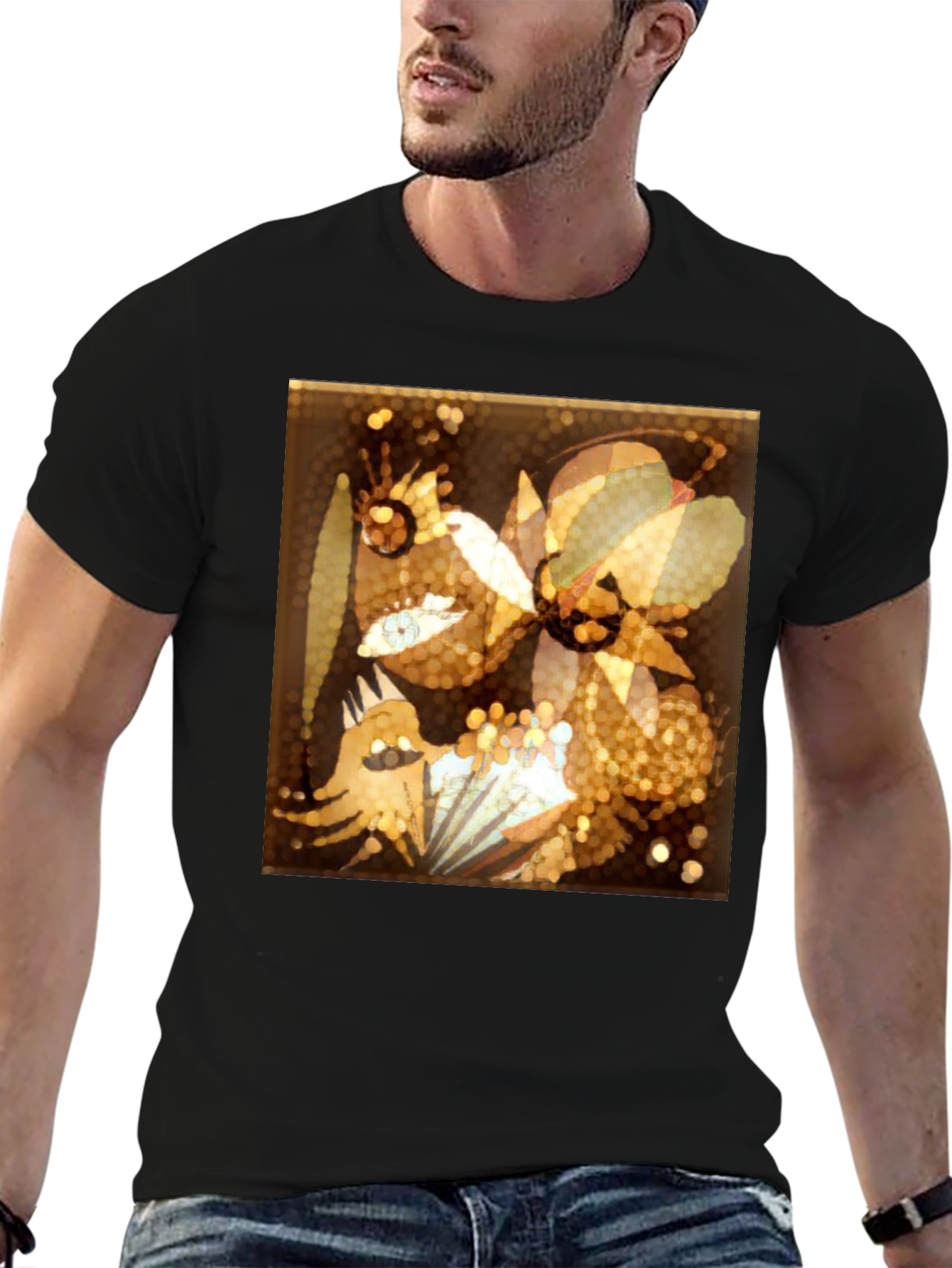 Abstract Art Graphic T-Shirt - Modern Style