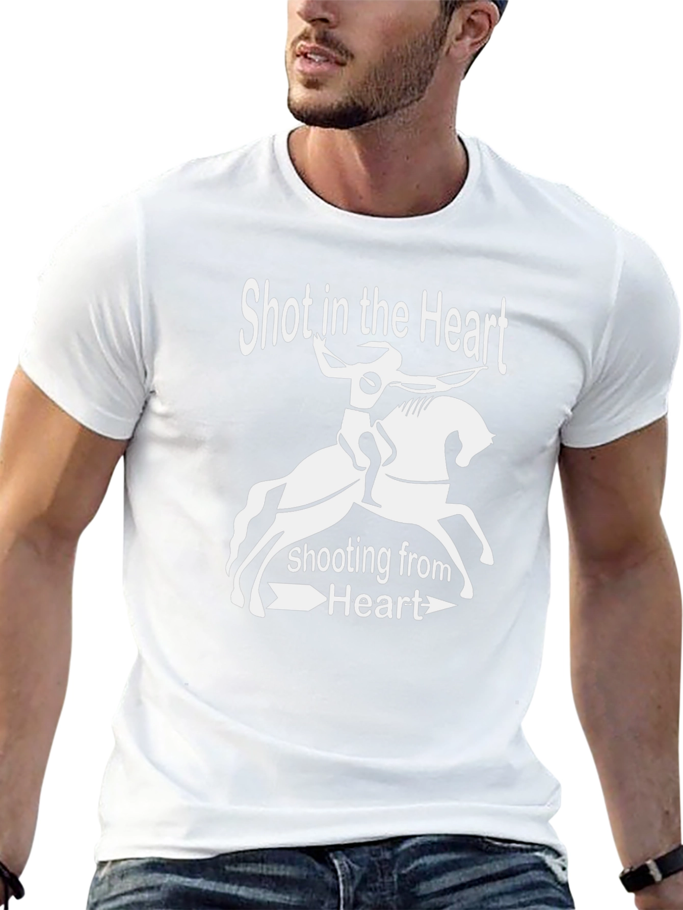 Shot in the Heart Graphic T-Shirt