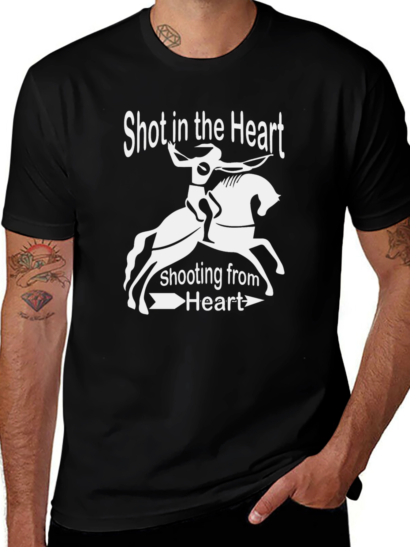 Shot in the Heart Graphic T-Shirt