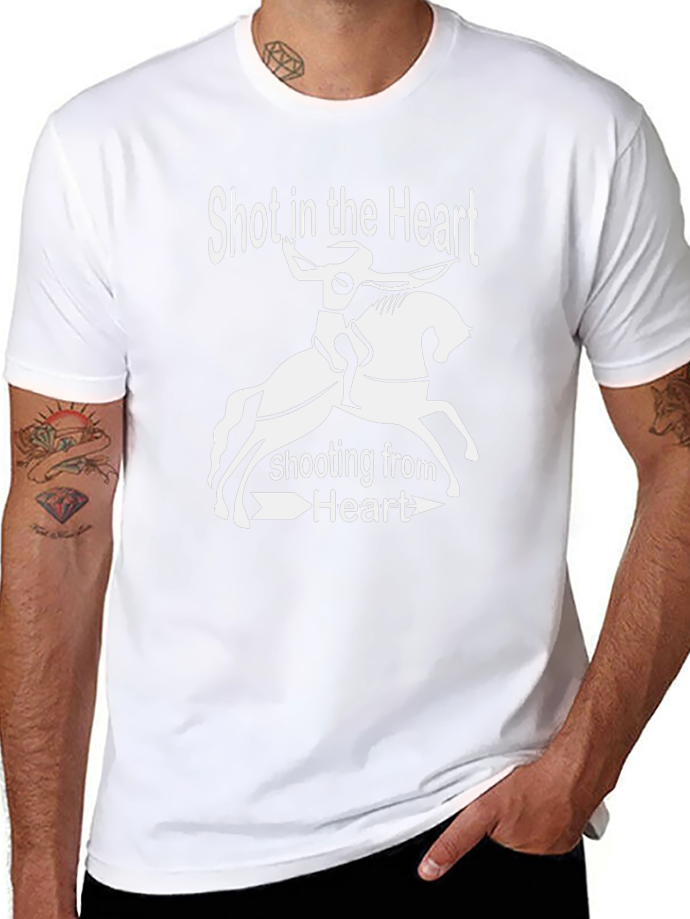 Shot in the Heart Graphic T-Shirt