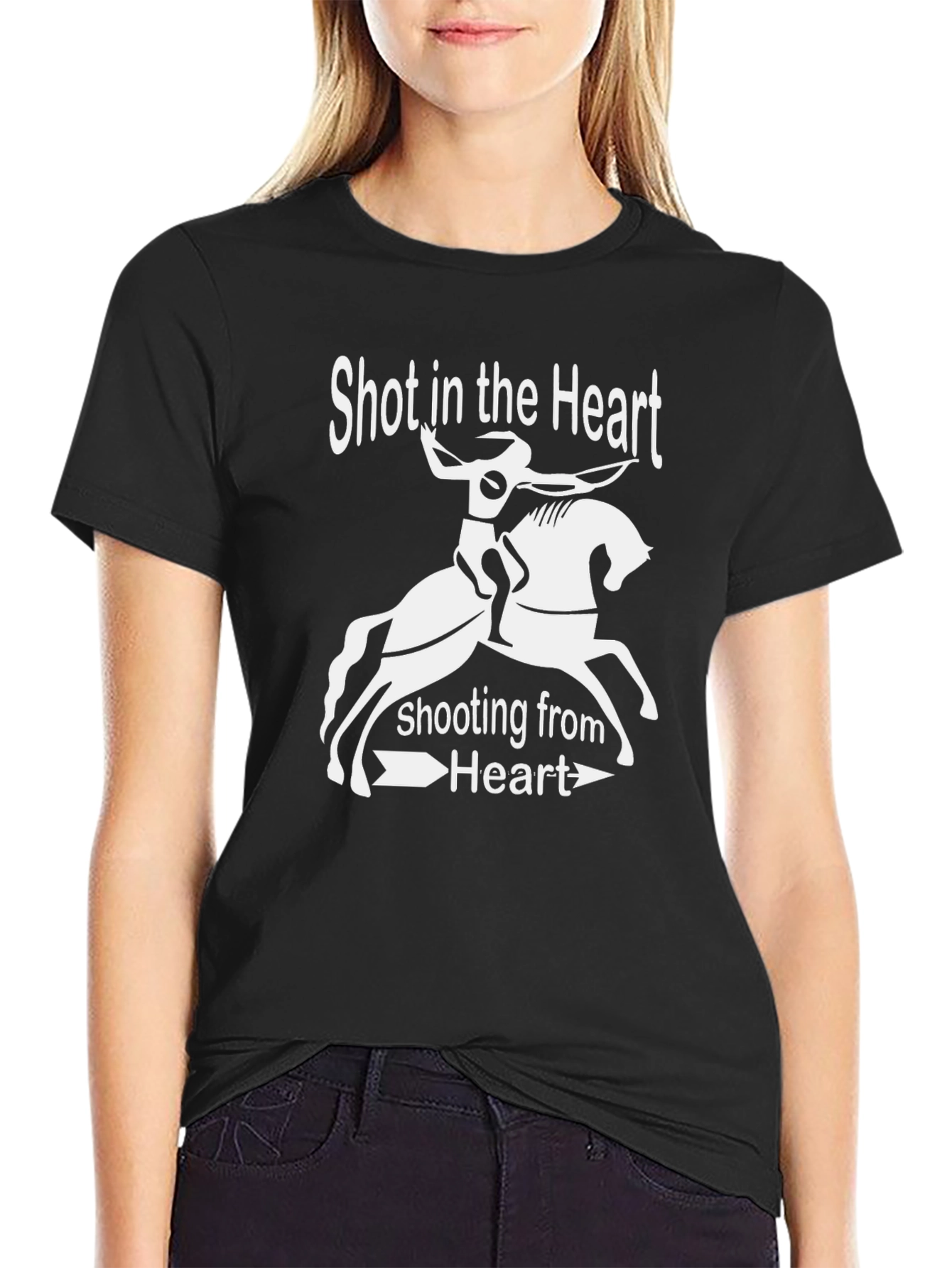 Shot in the Heart Graphic T-Shirt